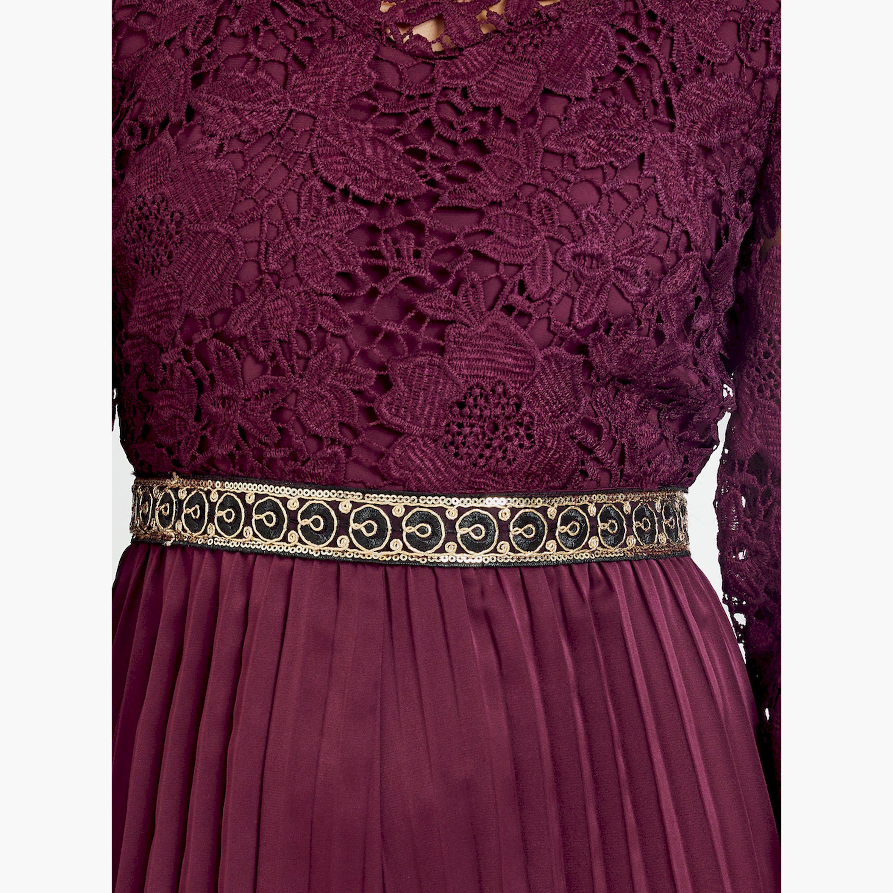 Styli Women Lace Pleated Wide Leg Jumpsuit-women-clothing-jumpsuits-image-5