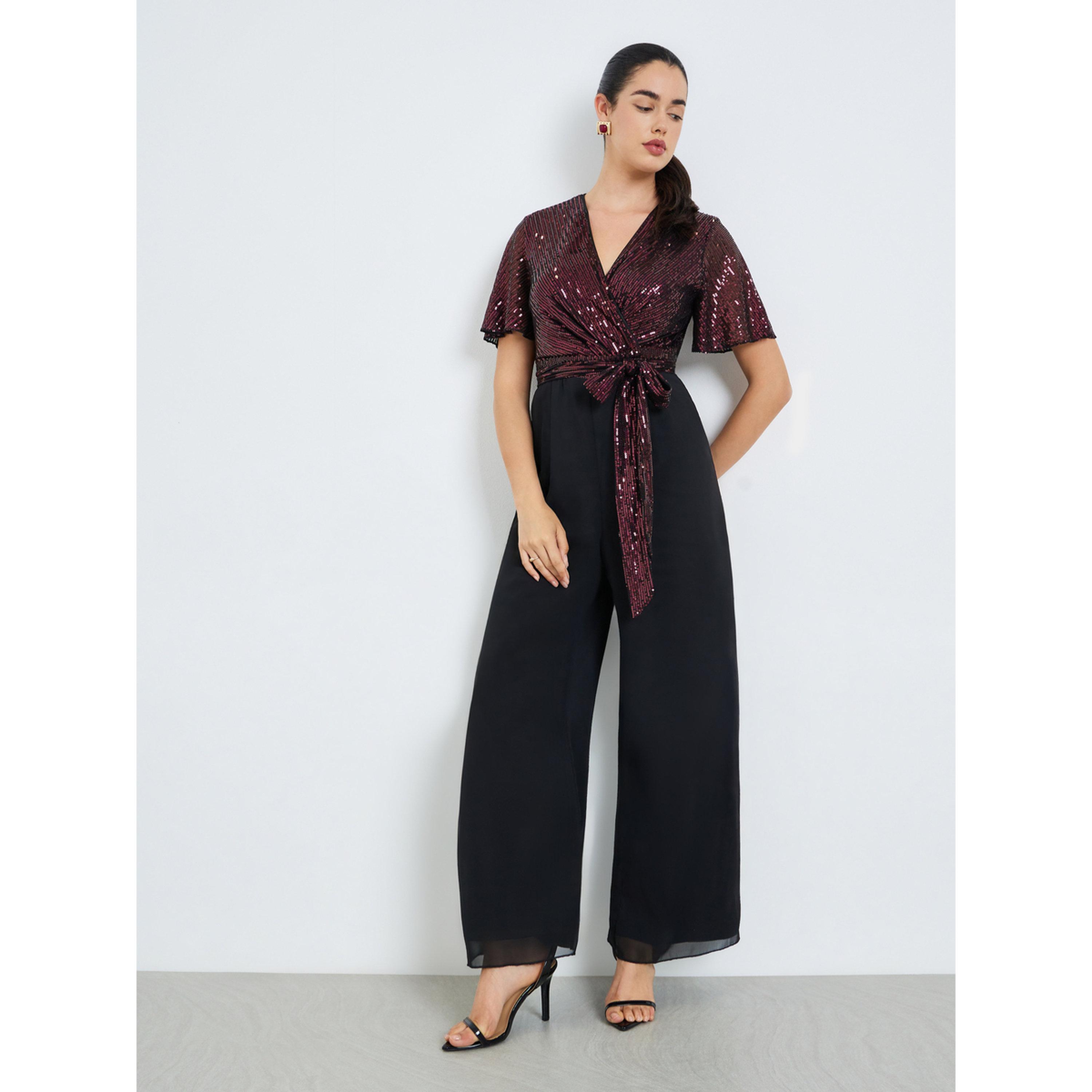 جمبسوت لف مزين بالترتر-women-clothing-jumpsuits-image-1