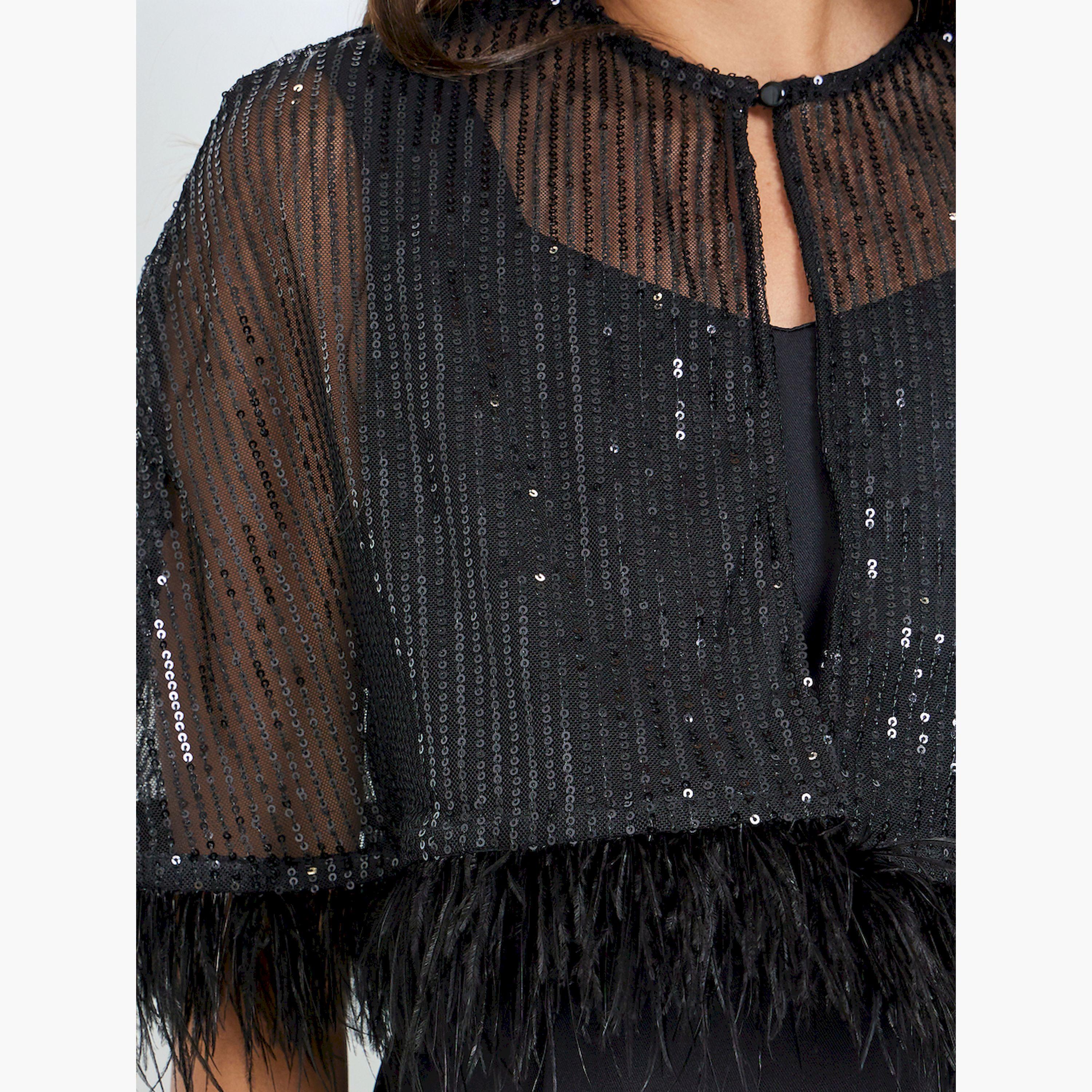 جمبسوت بأرجل واسعة مع كاب مزين بالترتر-women-clothing-jumpsuits-image-5