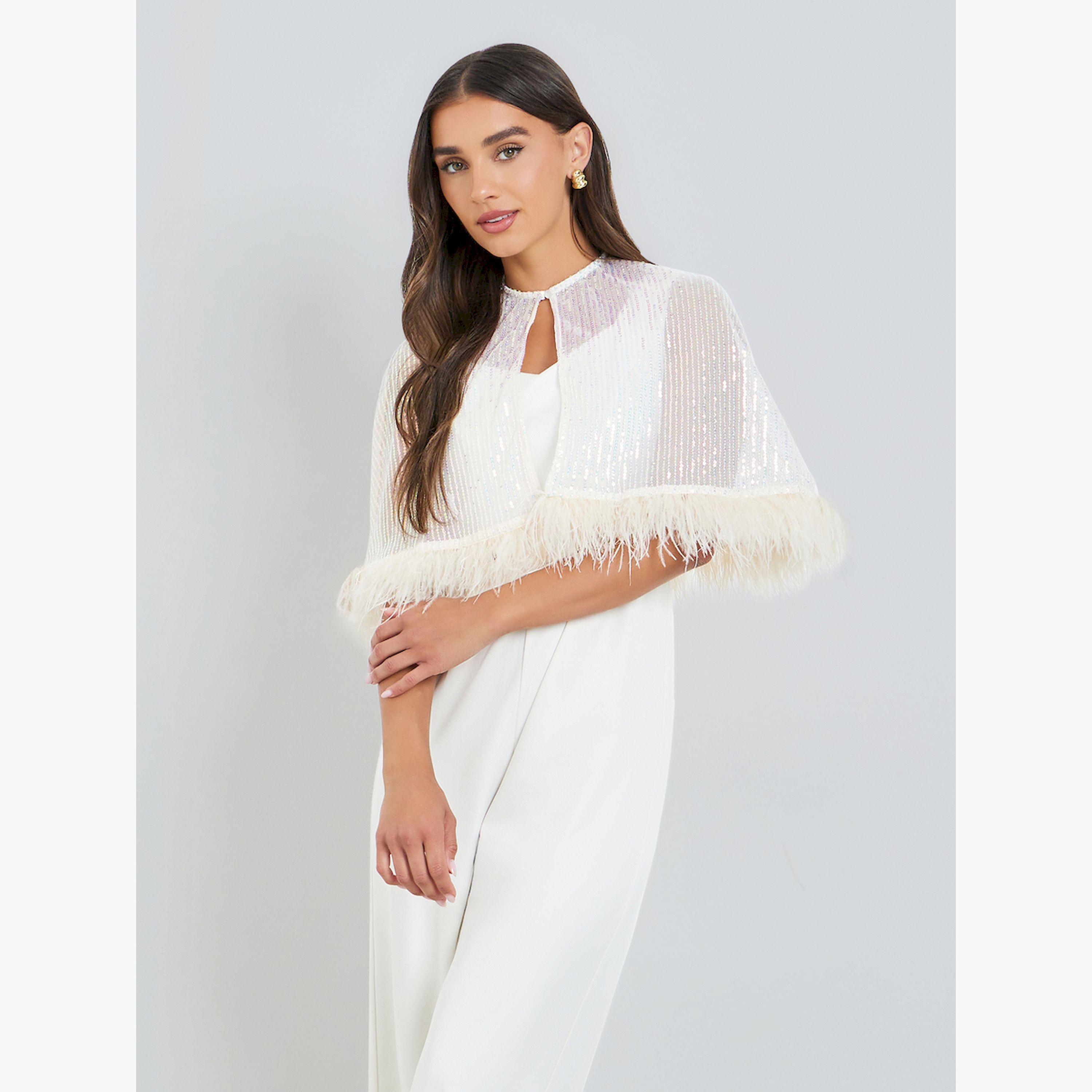 جمبسوت بأرجل واسعة مع كاب مزين بالترتر-women-clothing-jumpsuits-image-2