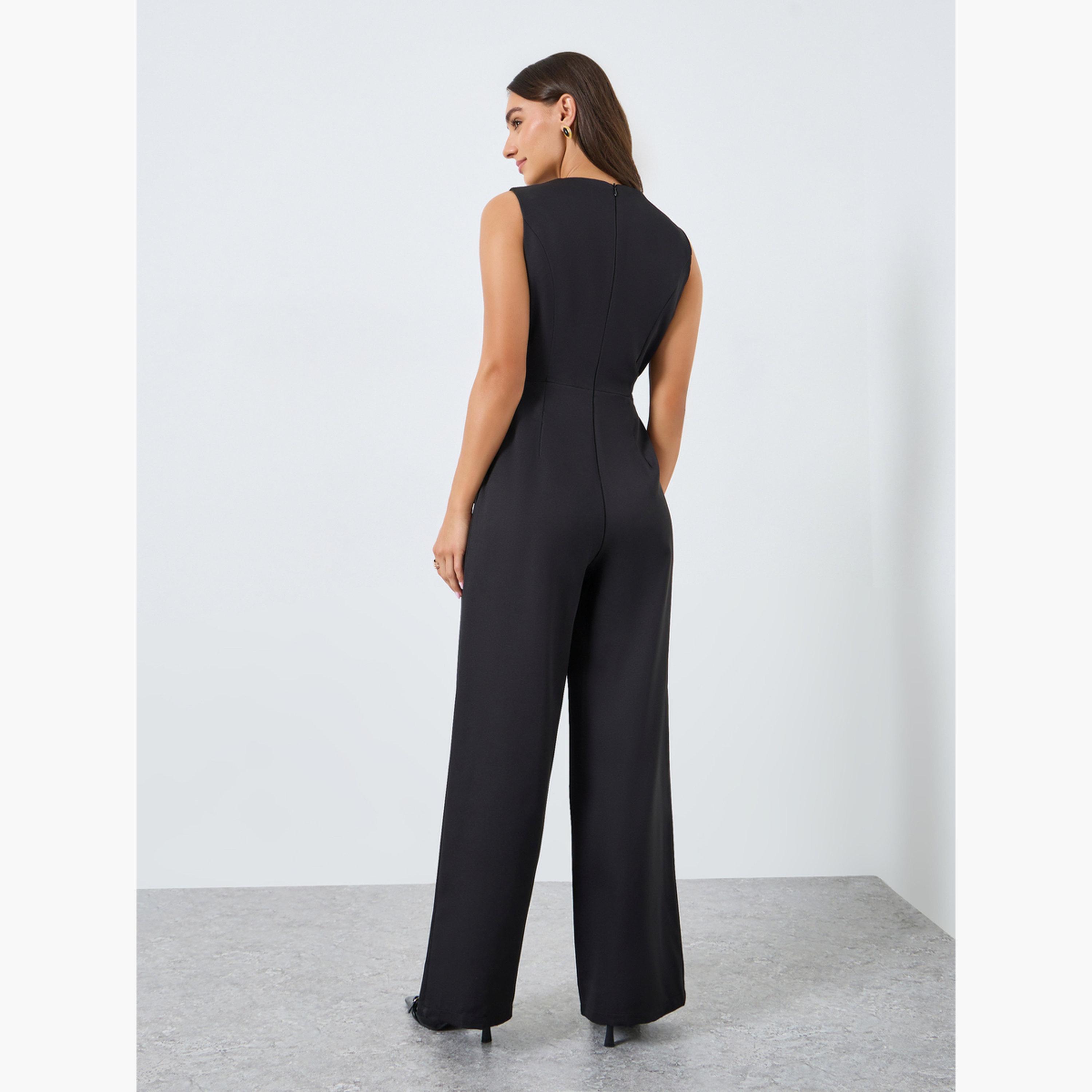 Styli Women Sleeveless Asymmetric Jumpsuit with Fancy Buttons-women-clothing-jumpsuits-image-3