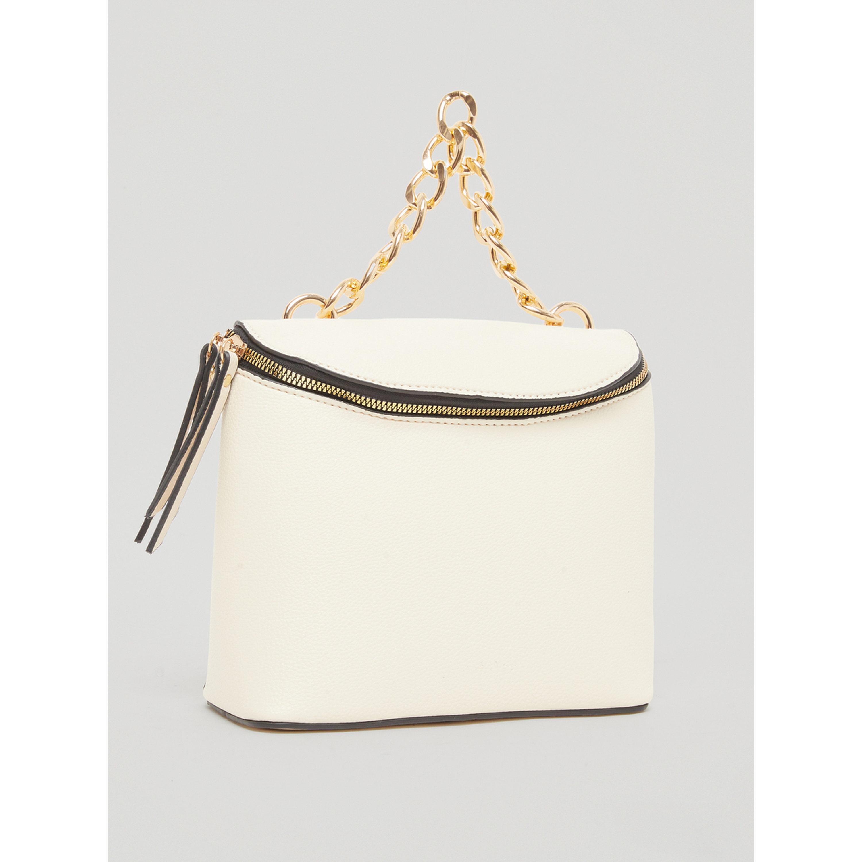 Styli Women Beige Chain Handle Handbag-women-bagsandwallets-handbags-image-1