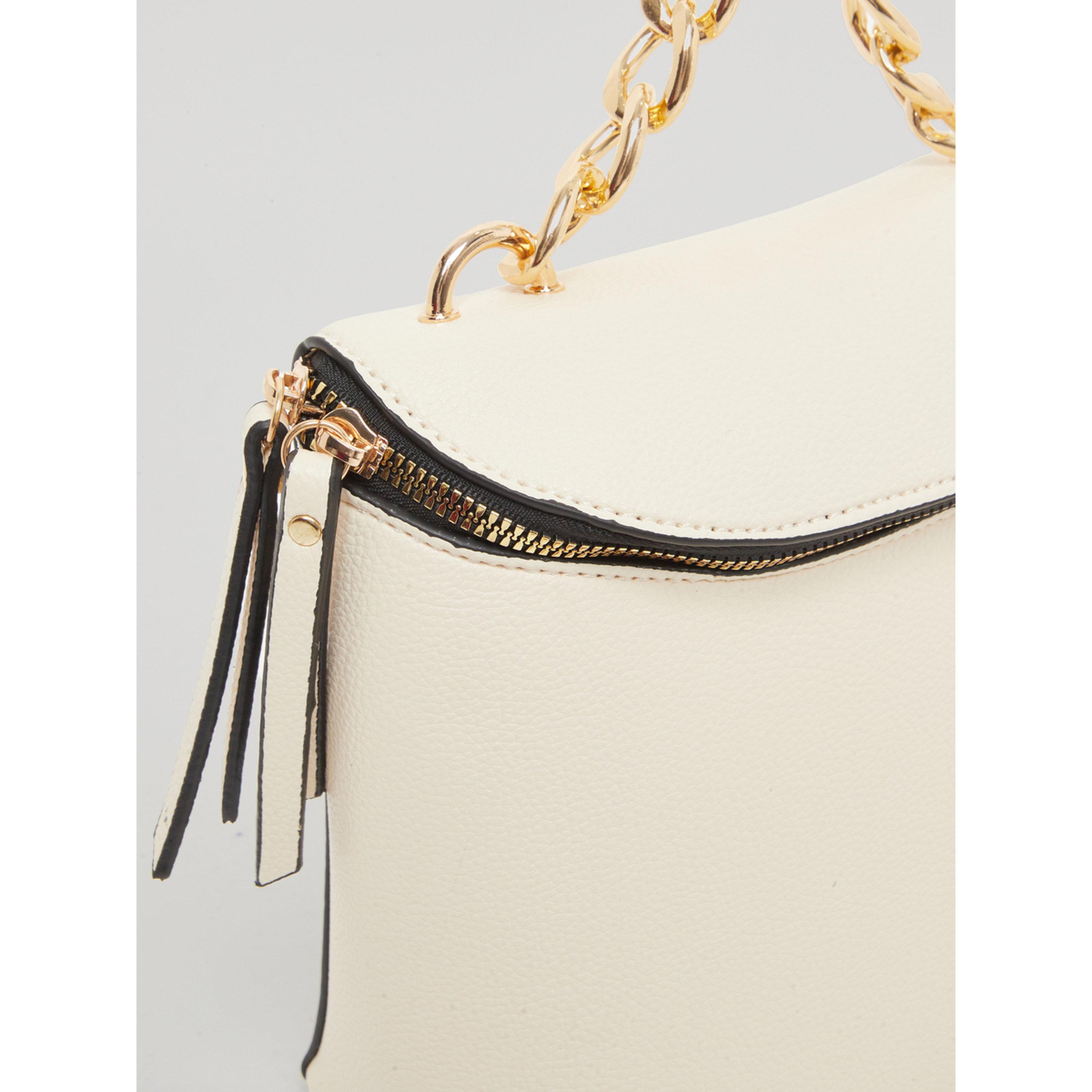 Styli Women Beige Chain Handle Handbag-women-bagsandwallets-handbags-image-3