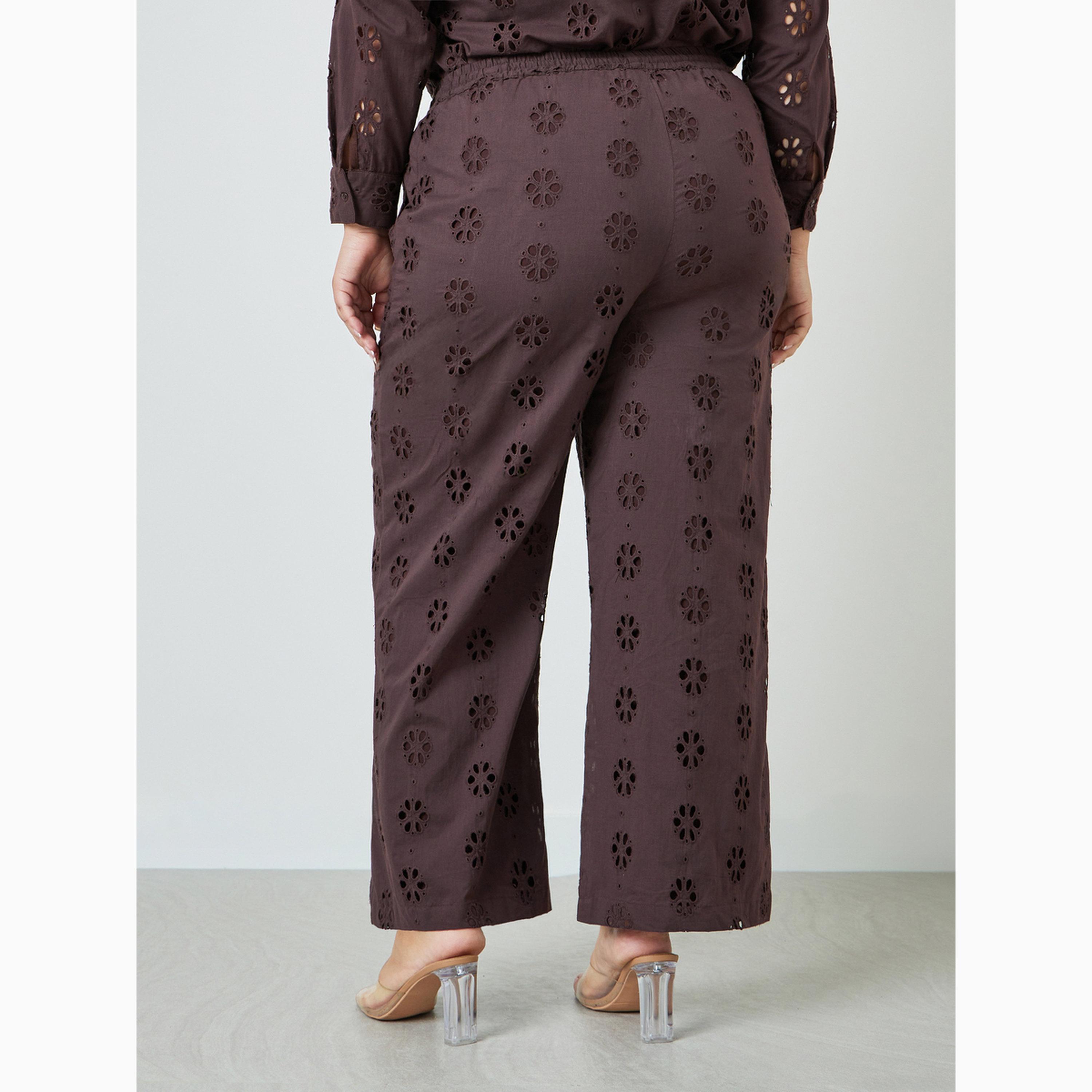 بنطال شيفلي بجيوب جانبية بمقاس كبير-women-clothing-bottoms-joggers-image-5