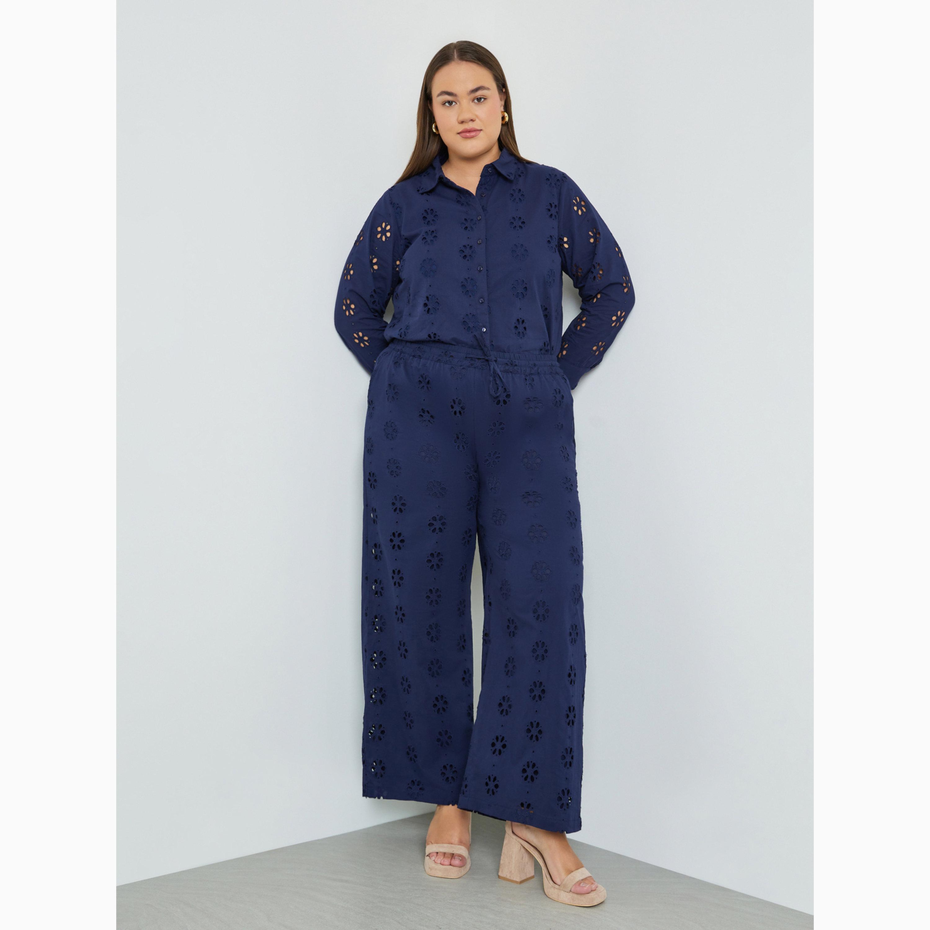 بنطال شيفلي بجيوب جانبية بمقاس كبير-women-clothing-bottoms-joggers-image-4