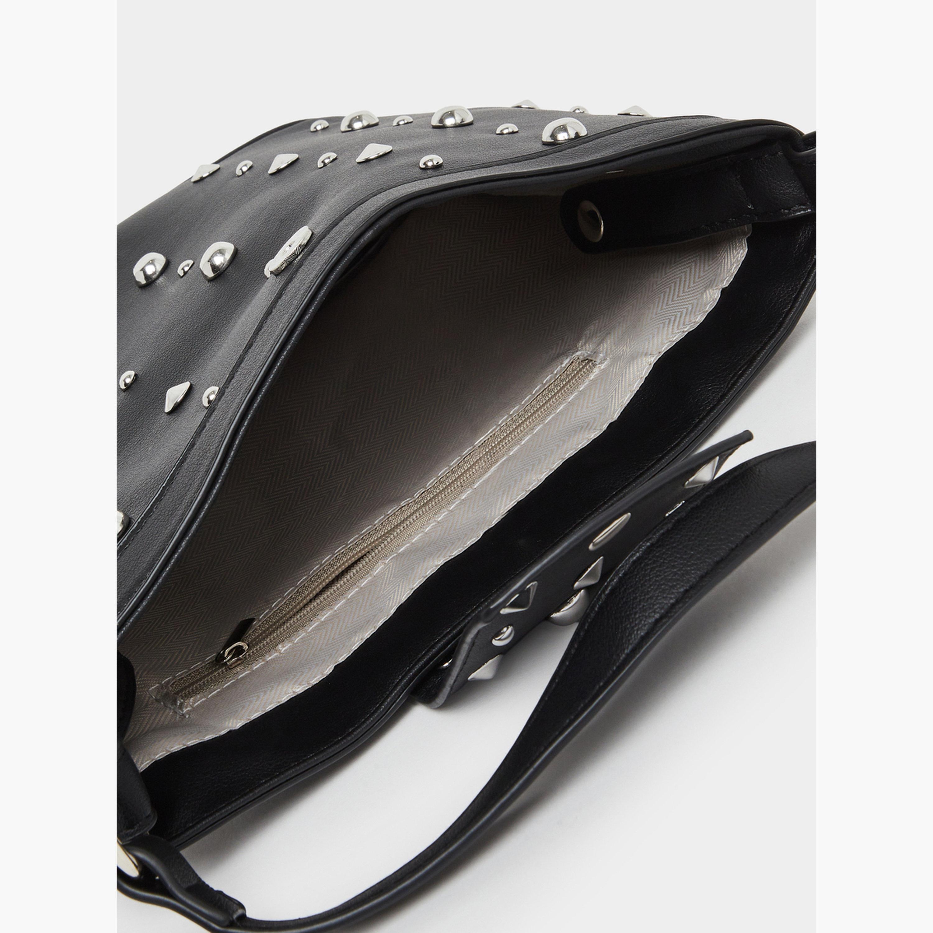 Styli Studded Crossbody Bag with Chain Strap-women-bagsandwallets-handbags-image-4