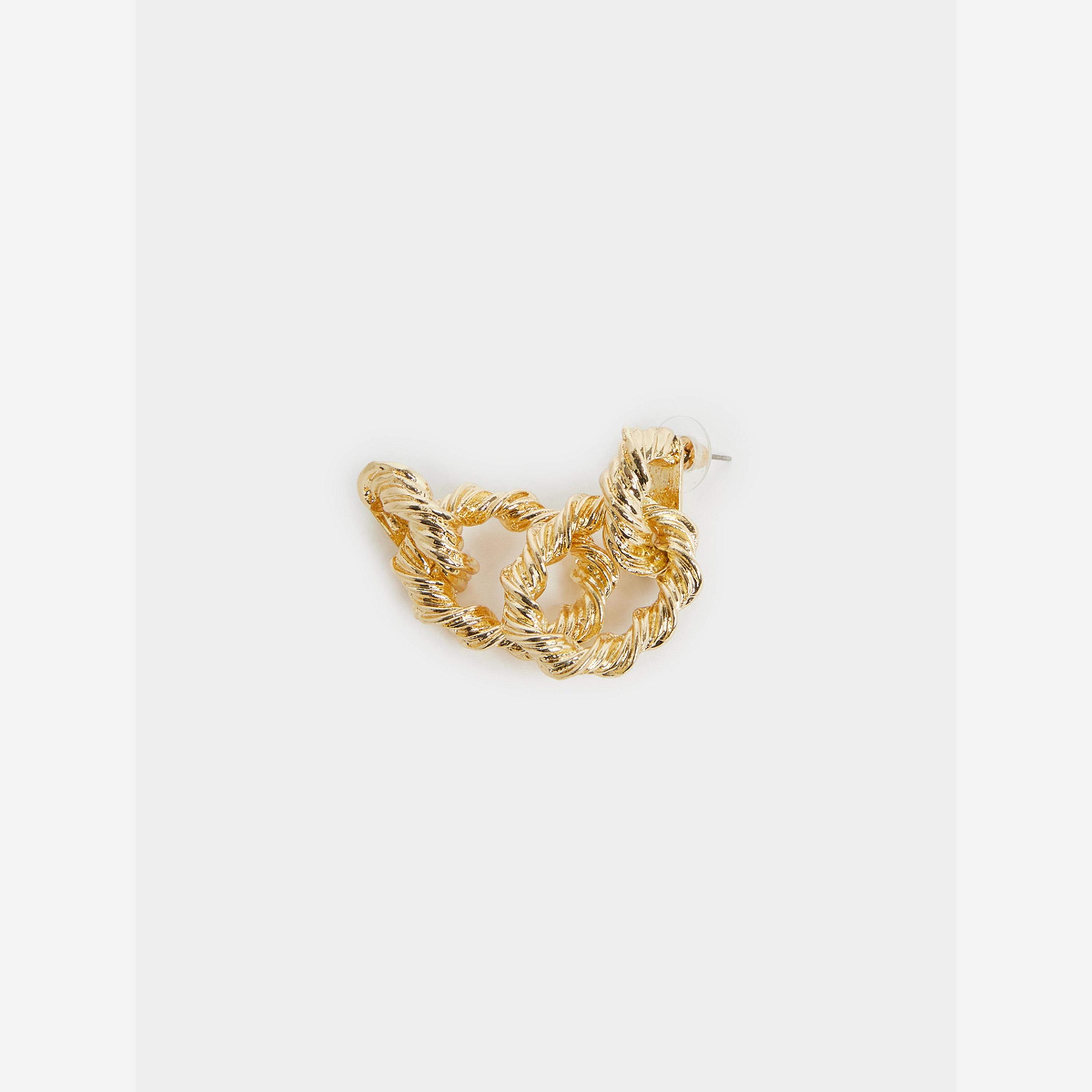 ستايلي - أقراط حلقية ذهبية ملتوية-women-watchesandjewellery-jewellery-earrings-image-3