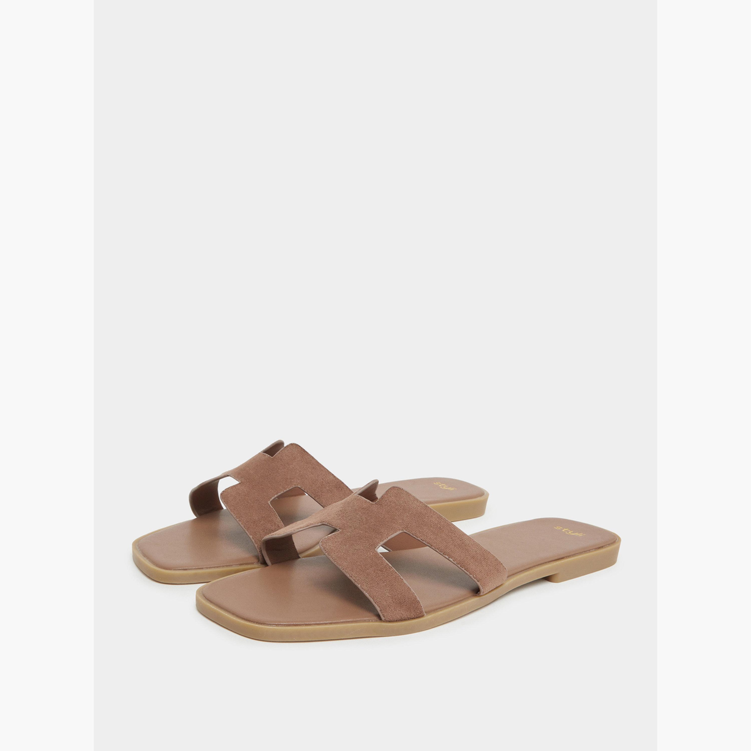 شبشب مسطح من الشمواه-women-shoes-sandals-flats-image-1