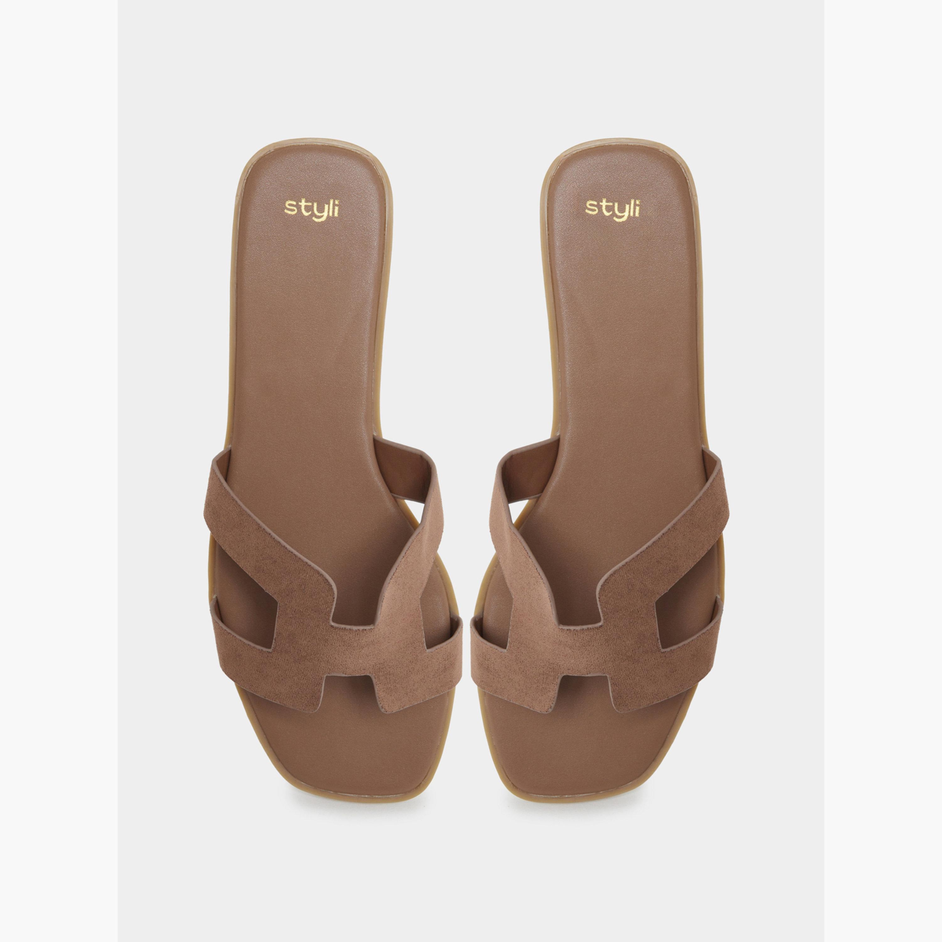 شبشب مسطح من الشمواه-women-shoes-sandals-flats-image-5