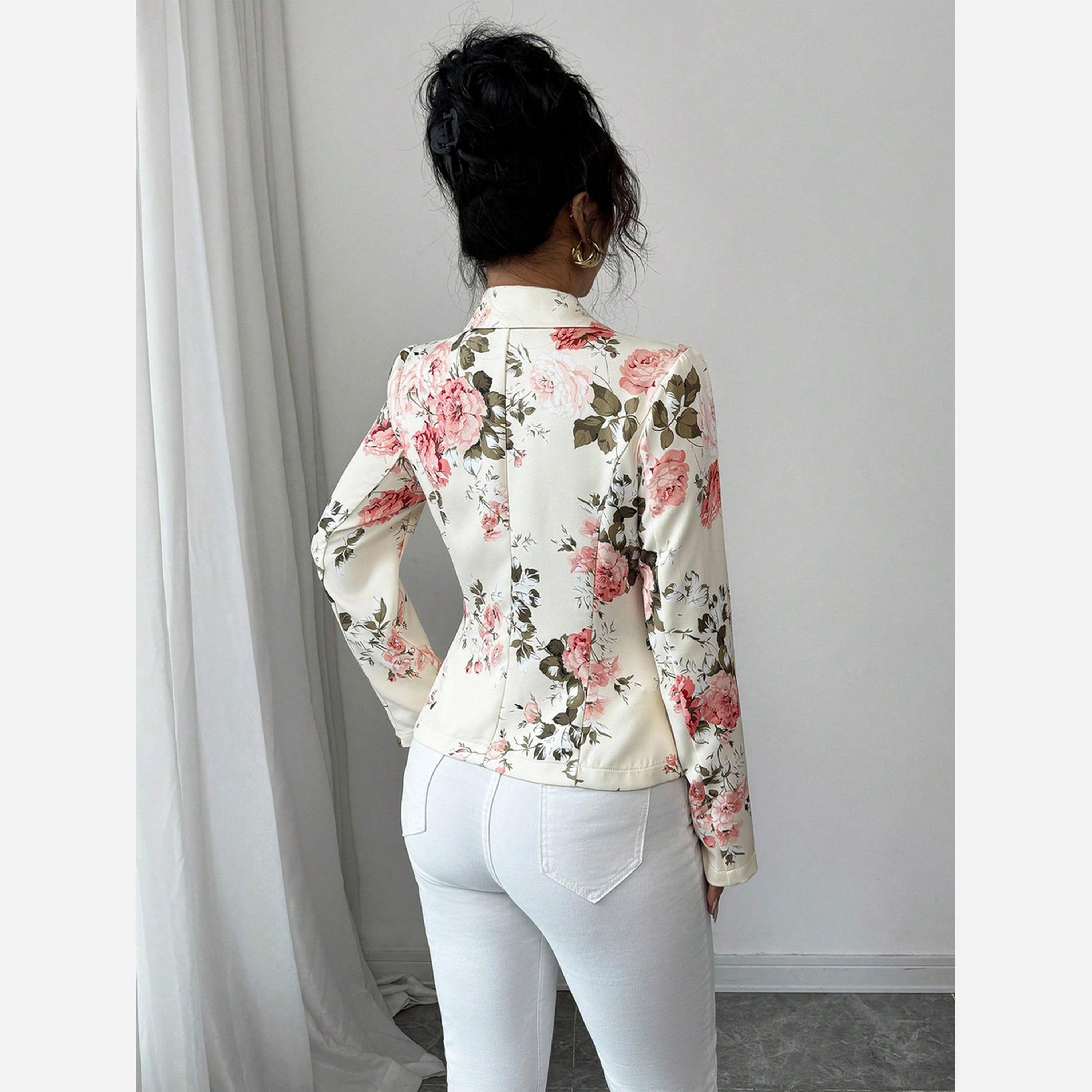 Take Two Women Floral Print Lapel Neck Fitted Blazer-women-clothing-coatsandjackets-blazers-image-4