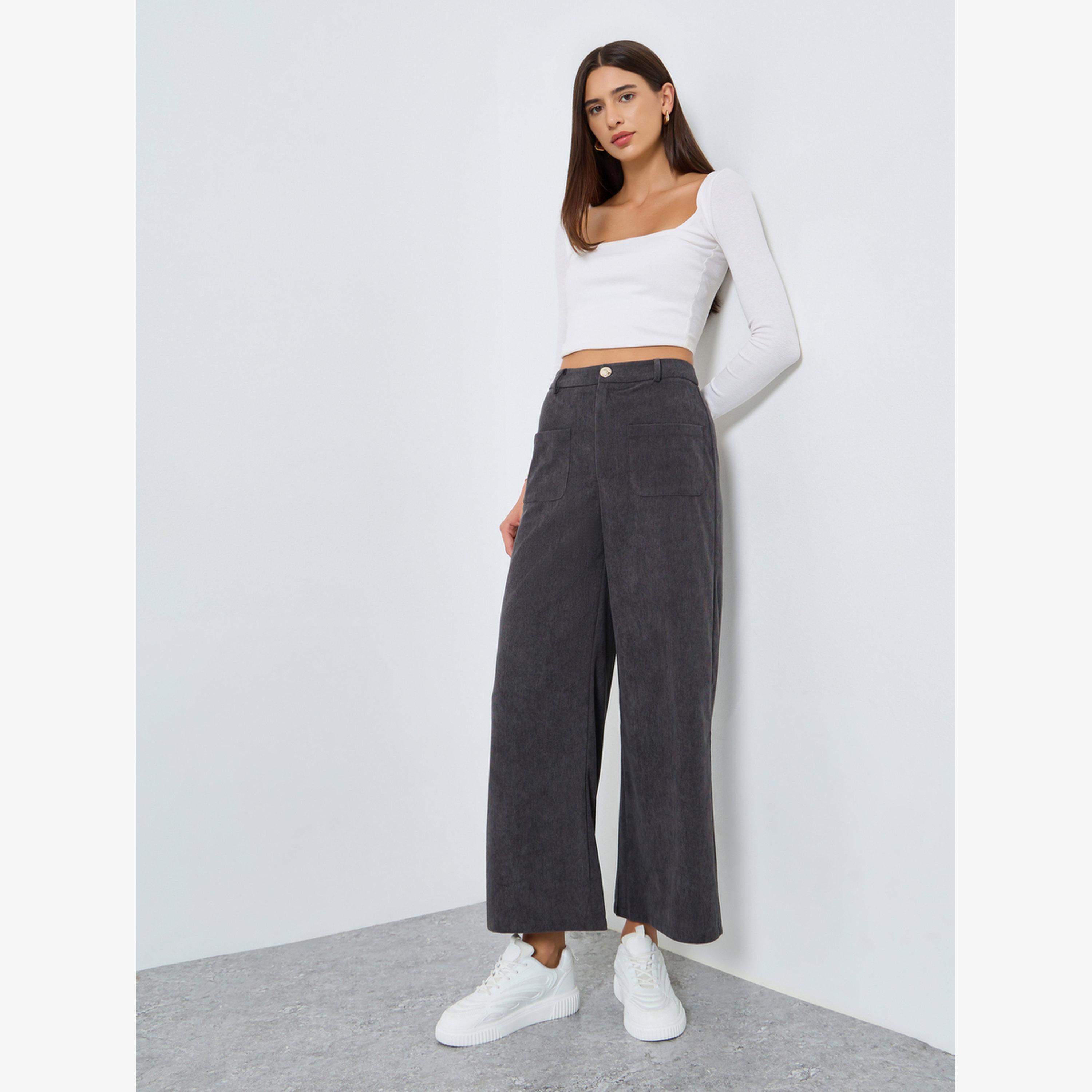Take Two Women Wide Leg Corduroy Trousers-women-clothing-bottoms-trousers-image-2