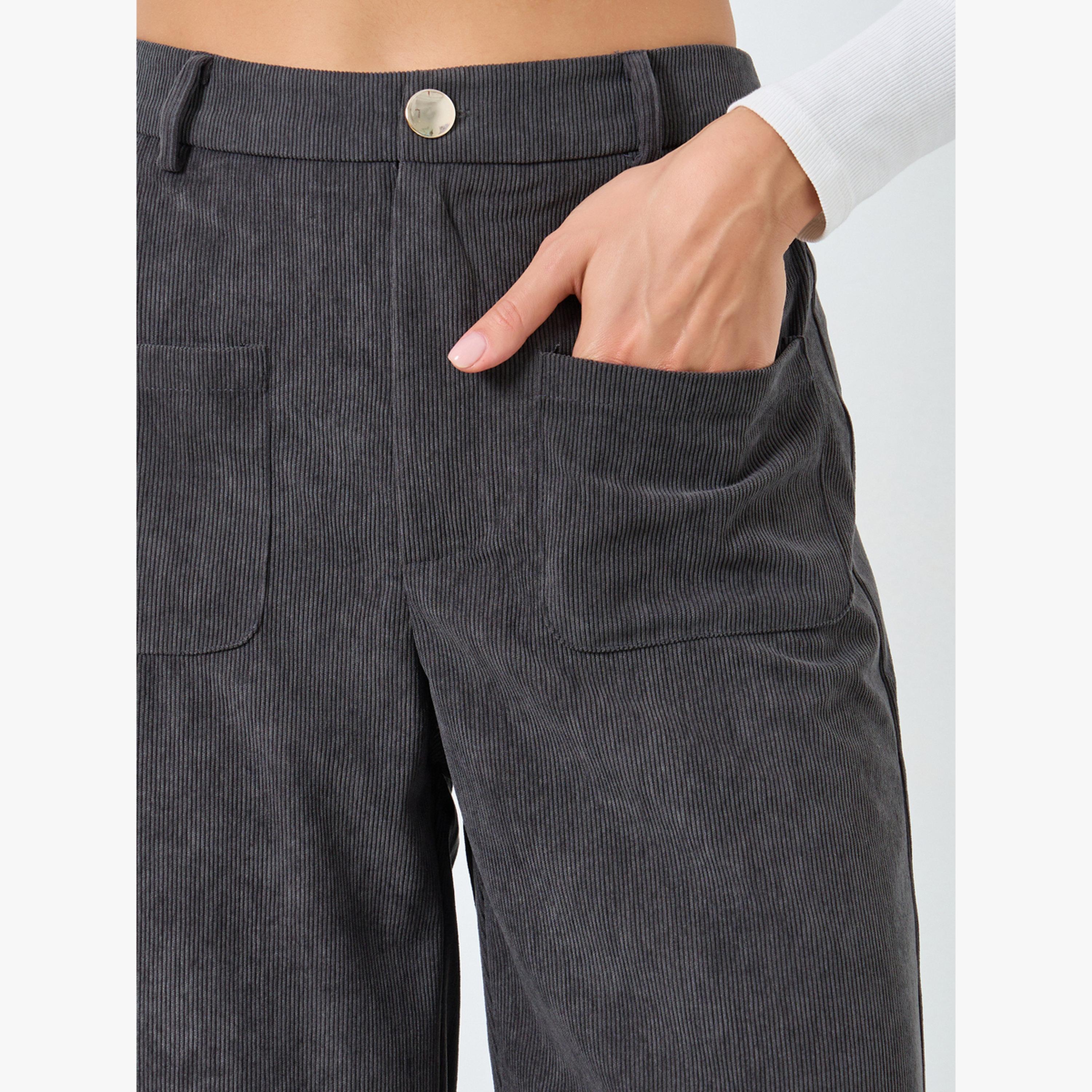 بنطال كوردروي بأرجل واسعة-women-clothing-bottoms-trousers-image-4