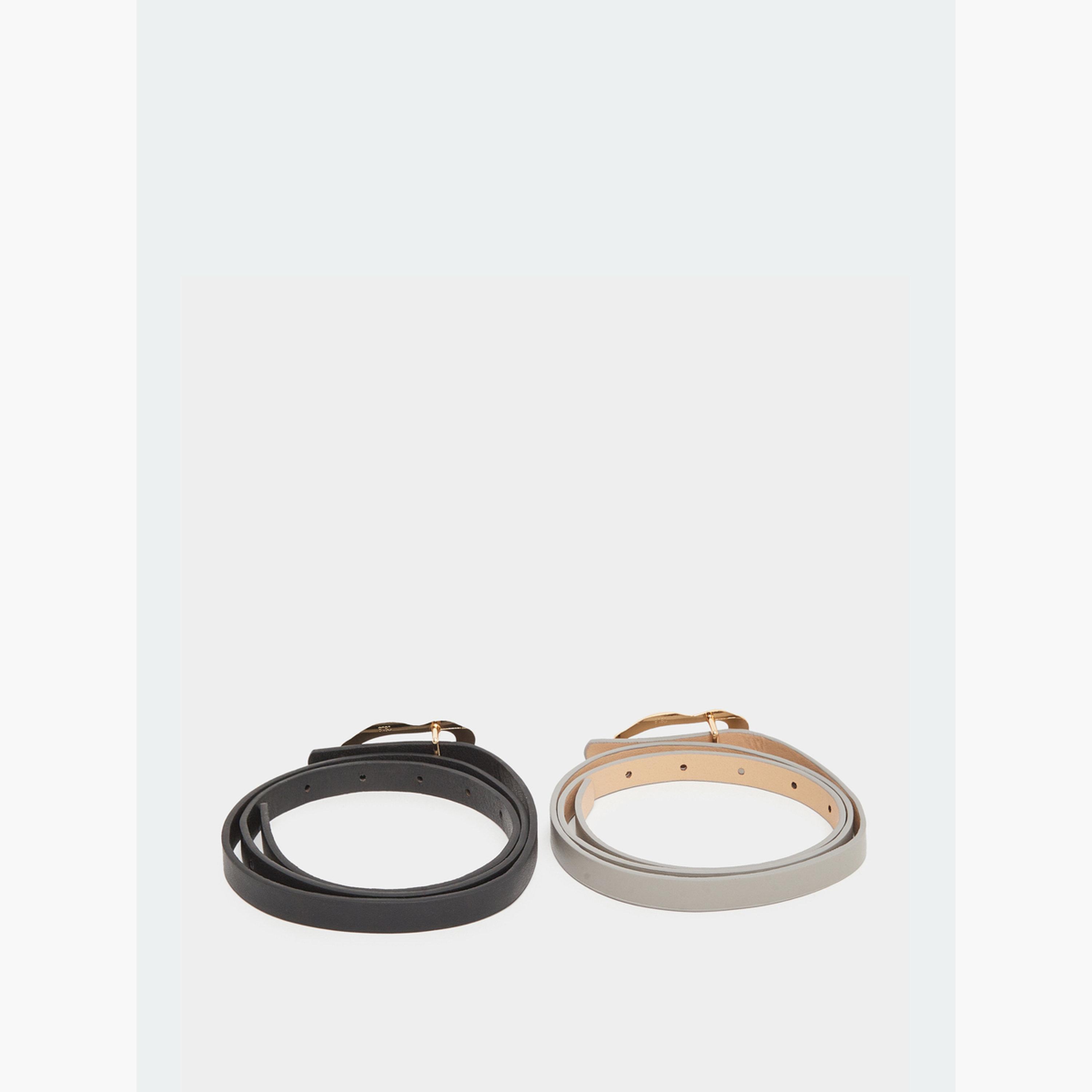 Styli Set of 2 - Textured Buckle Slim Belt-women-clothingaccessories-belts-image-3