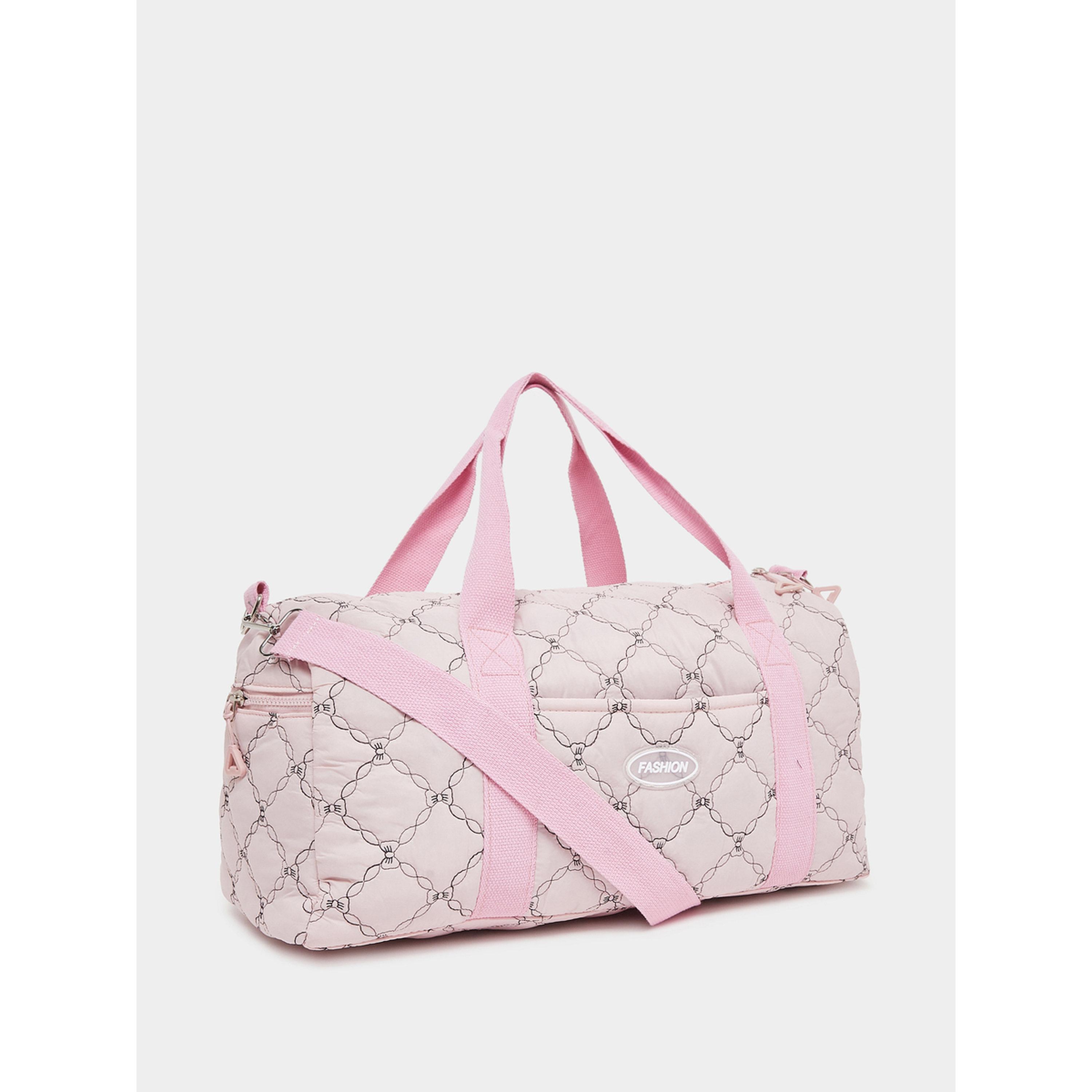 Styli Women Pink Stitch Pattern Gym Bag-women-bagsandwallets-handbags-image-1