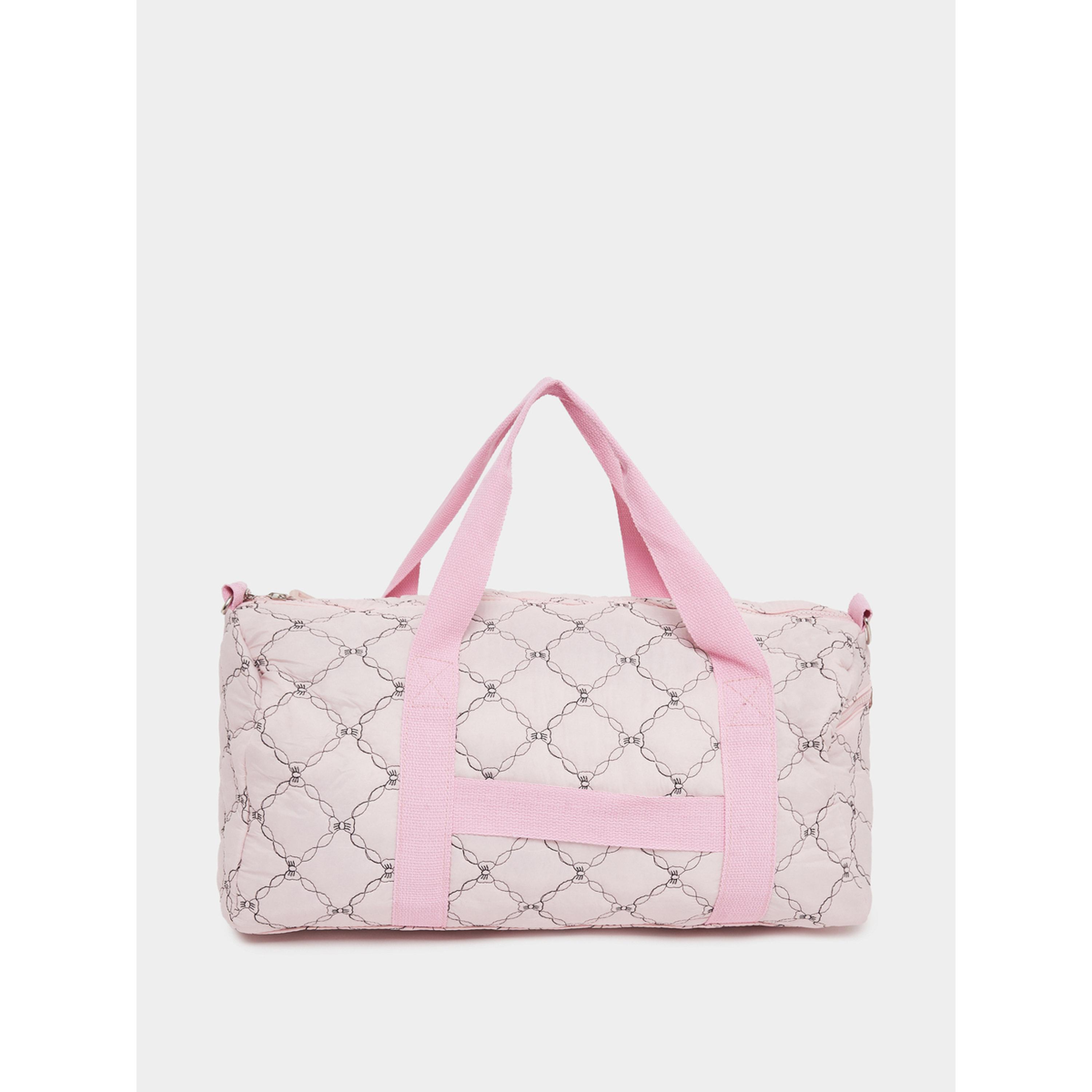 Styli Women Pink Stitch Pattern Gym Bag-women-bagsandwallets-handbags-image-2