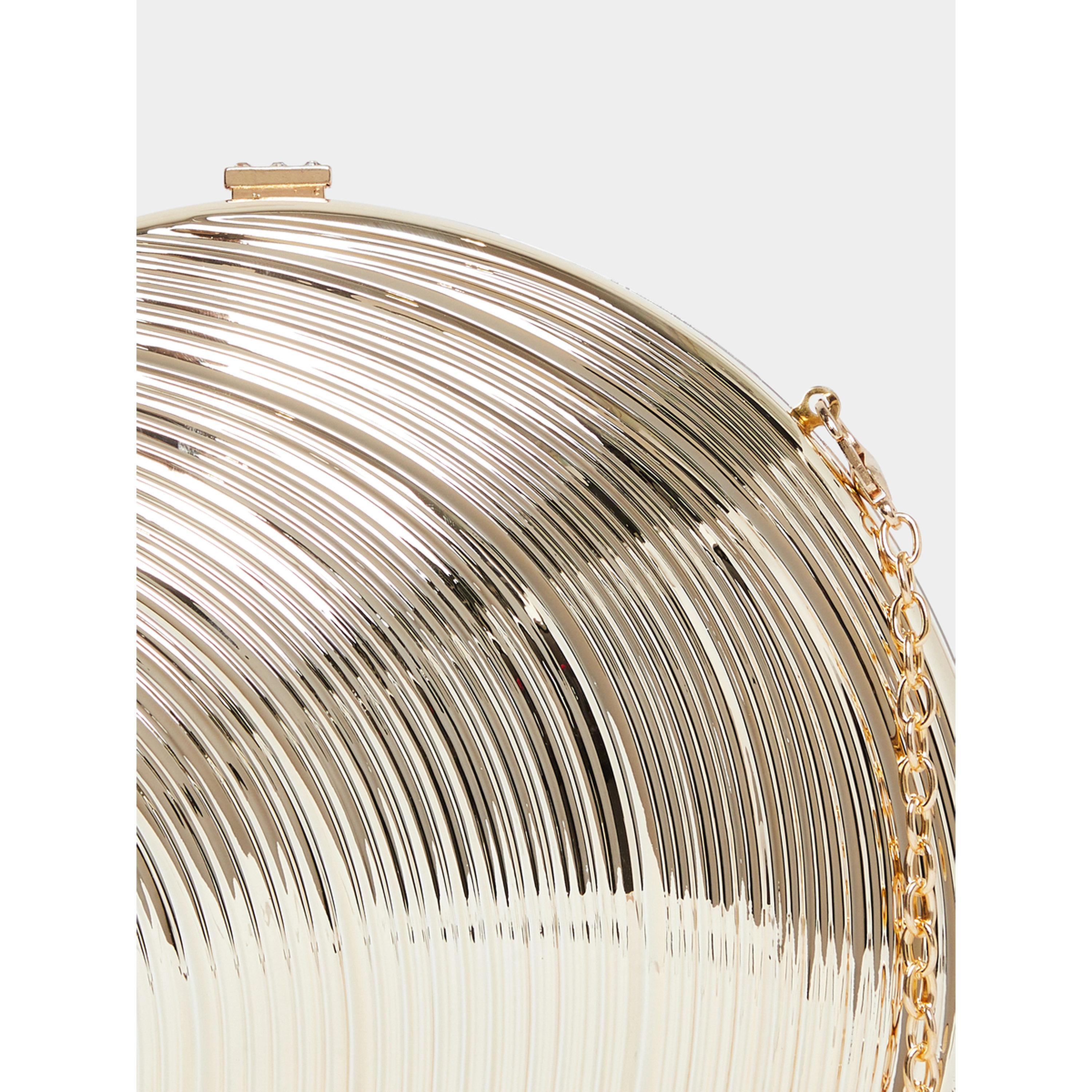 Styli Gold Metallic Shell-Shaped Clutch-women-bagsandwallets-handbags-image-3