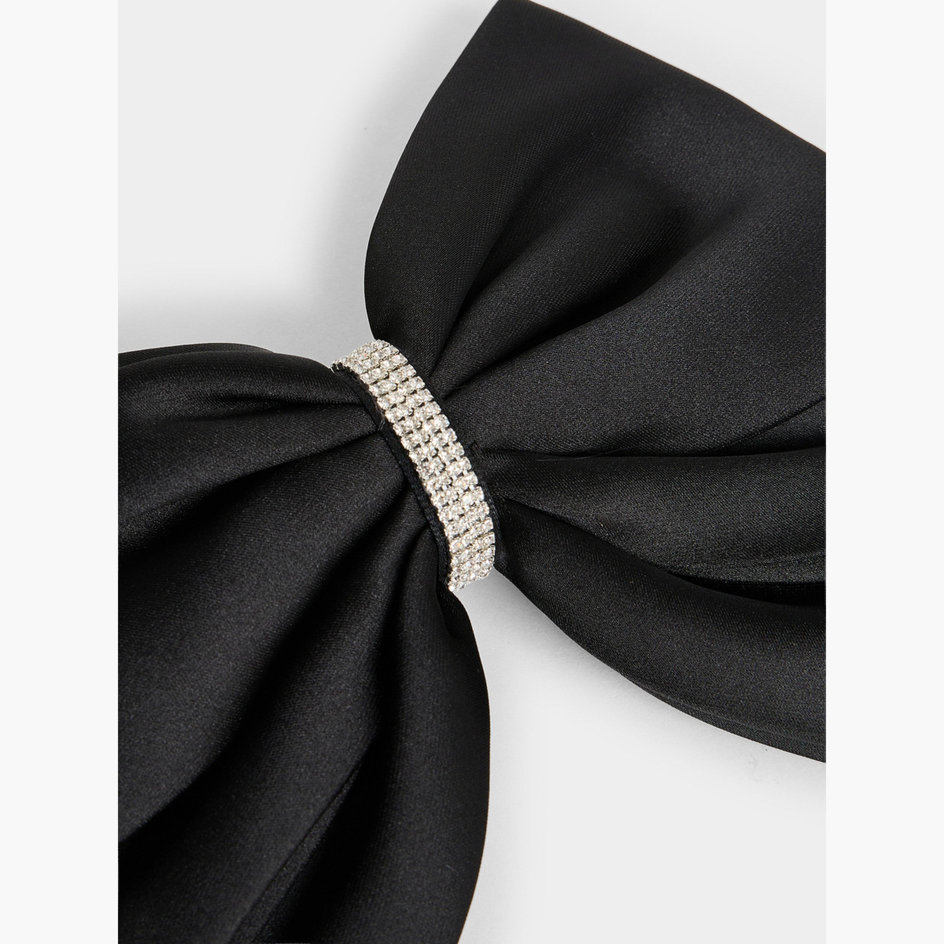 Styli Embellished Ribbon Hair Clip-women-hairaccessories-clips-image-3