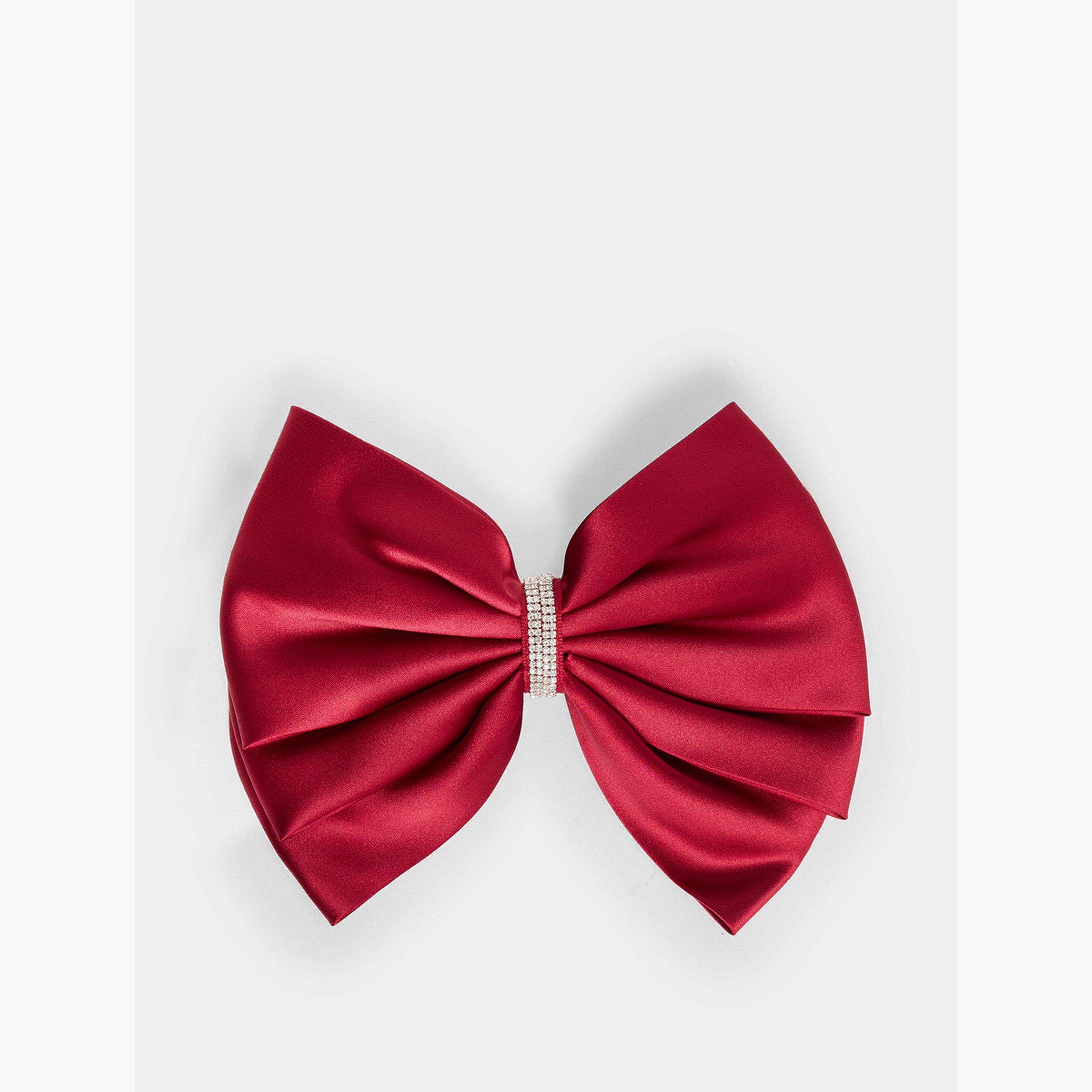 Styli Embellished Ribbon Hair Clip-women-hairaccessories-clips-image-1