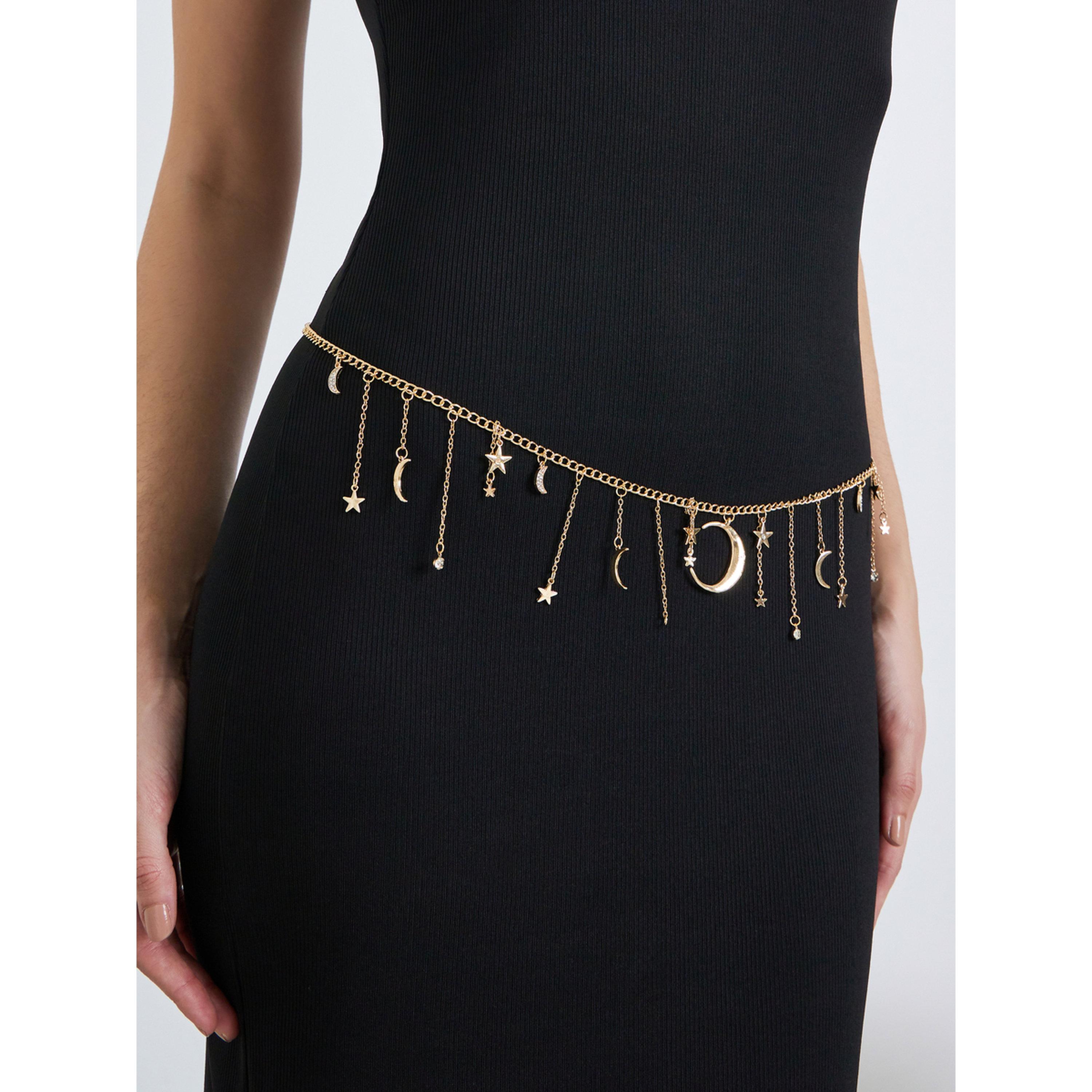 Styli Star Moon Drop Decor Waist Belt-women-clothingaccessories-belts-image-2