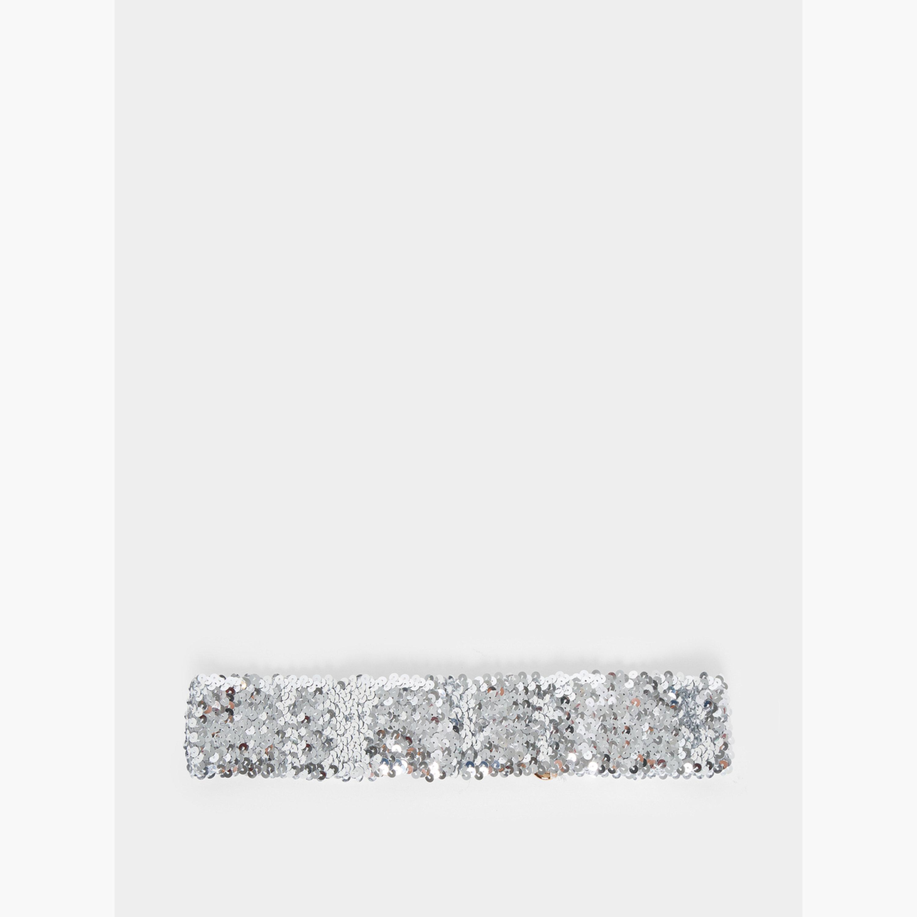Styli Silver Sequin Elastic Belt-women-clothingaccessories-belts-image-2