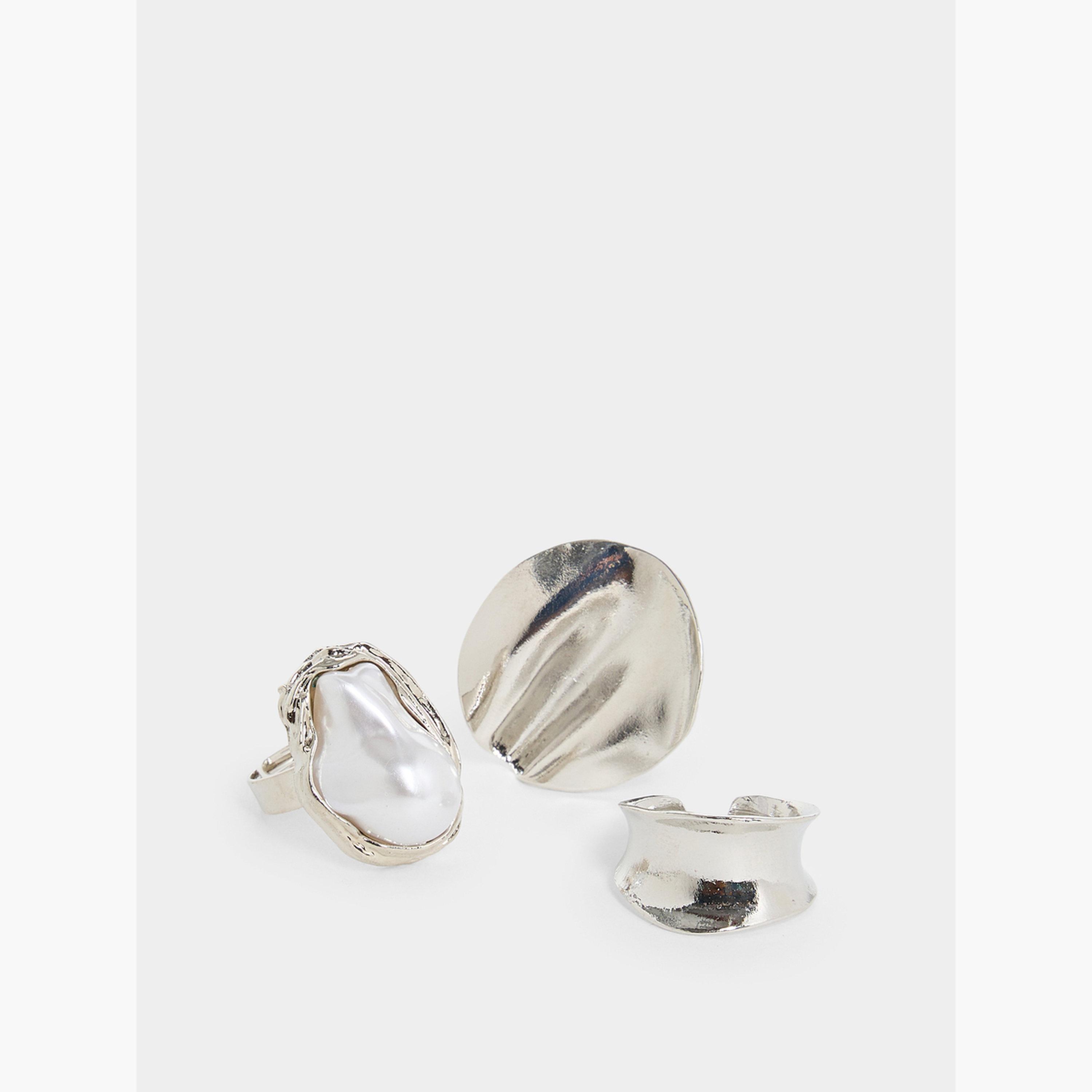 Styli Set of 6 - Assorted Silver Ring-women-watchesandjewellery-jewellery-rings-image-2