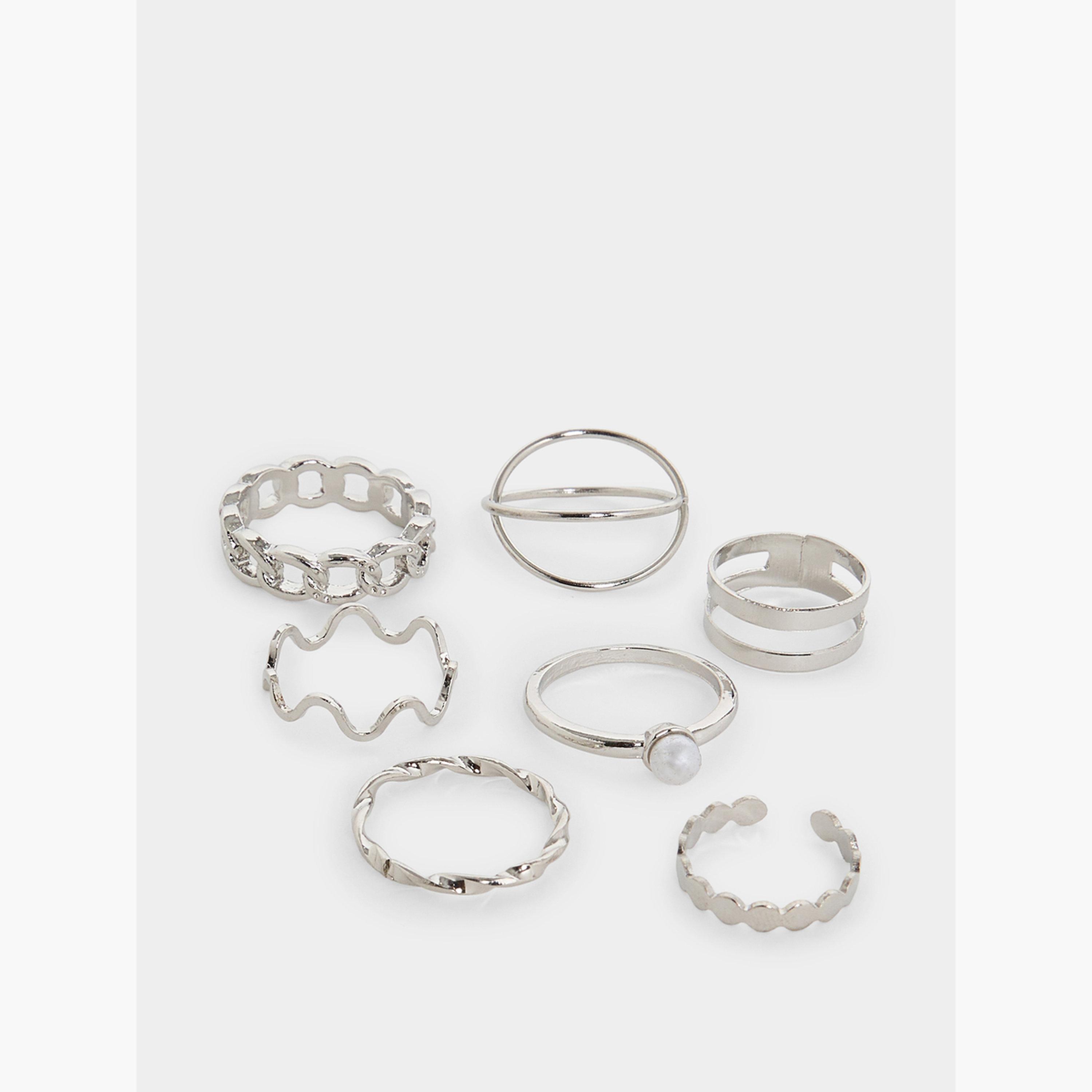 Styli Silver Multipack Ring Set-women-watchesandjewellery-jewellery-rings-image-2