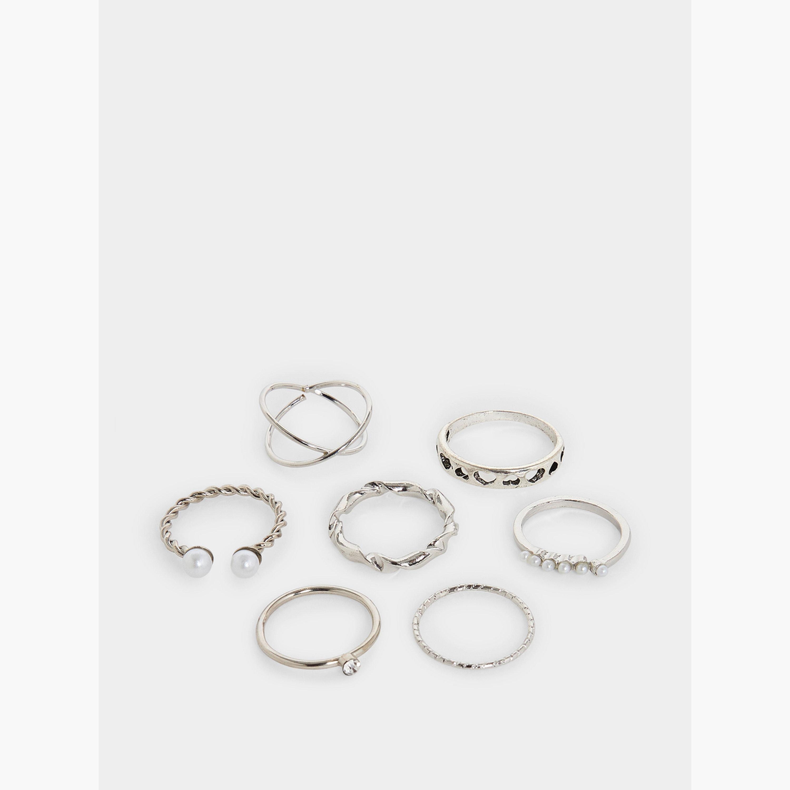 Styli Silver Multipack Ring Set-women-watchesandjewellery-jewellery-rings-image-3
