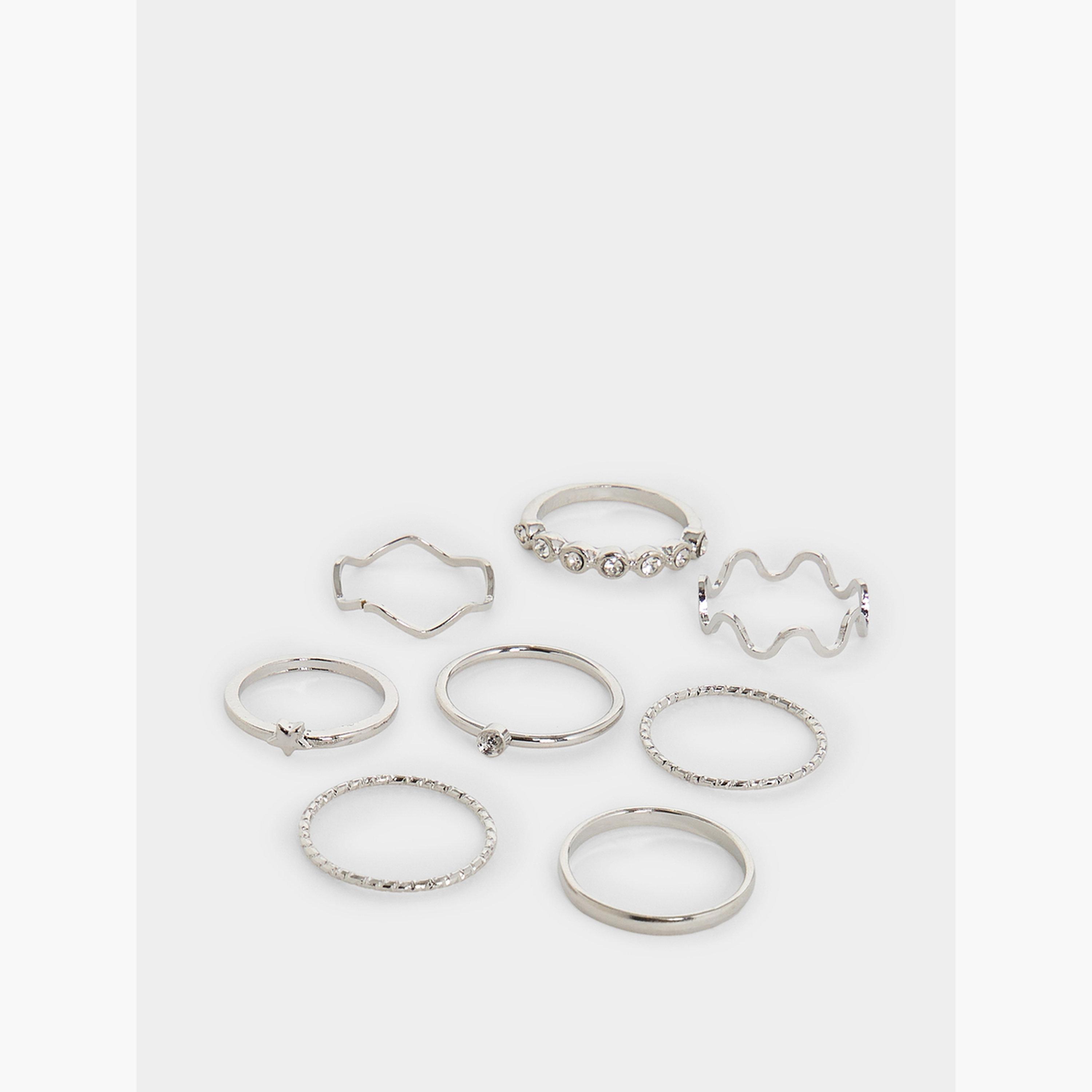 Styli Silver Multipack Ring Set-women-watchesandjewellery-jewellery-rings-image-5