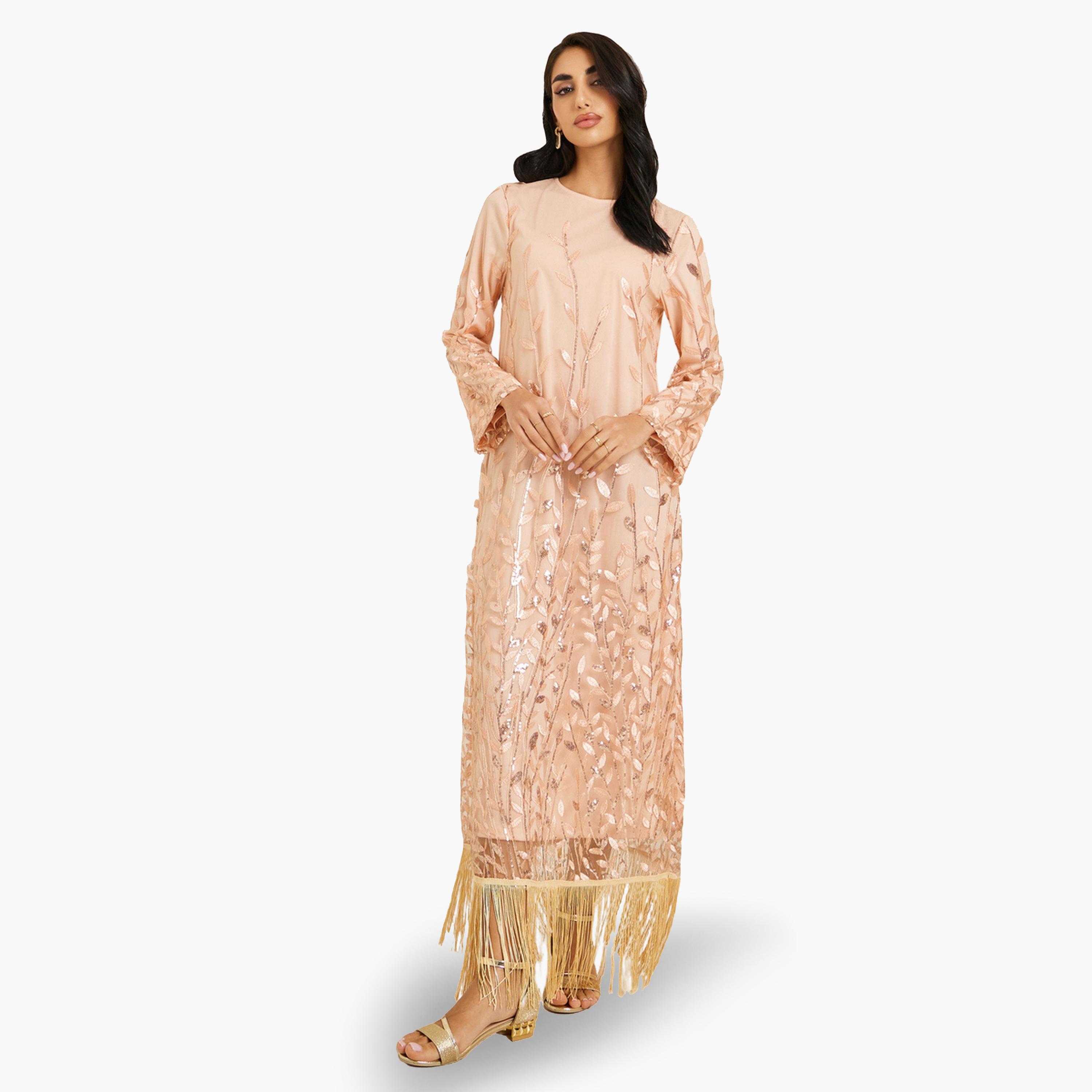جلابية طويلة مزينة-women-arabicclothing-jalabiyas-image-1