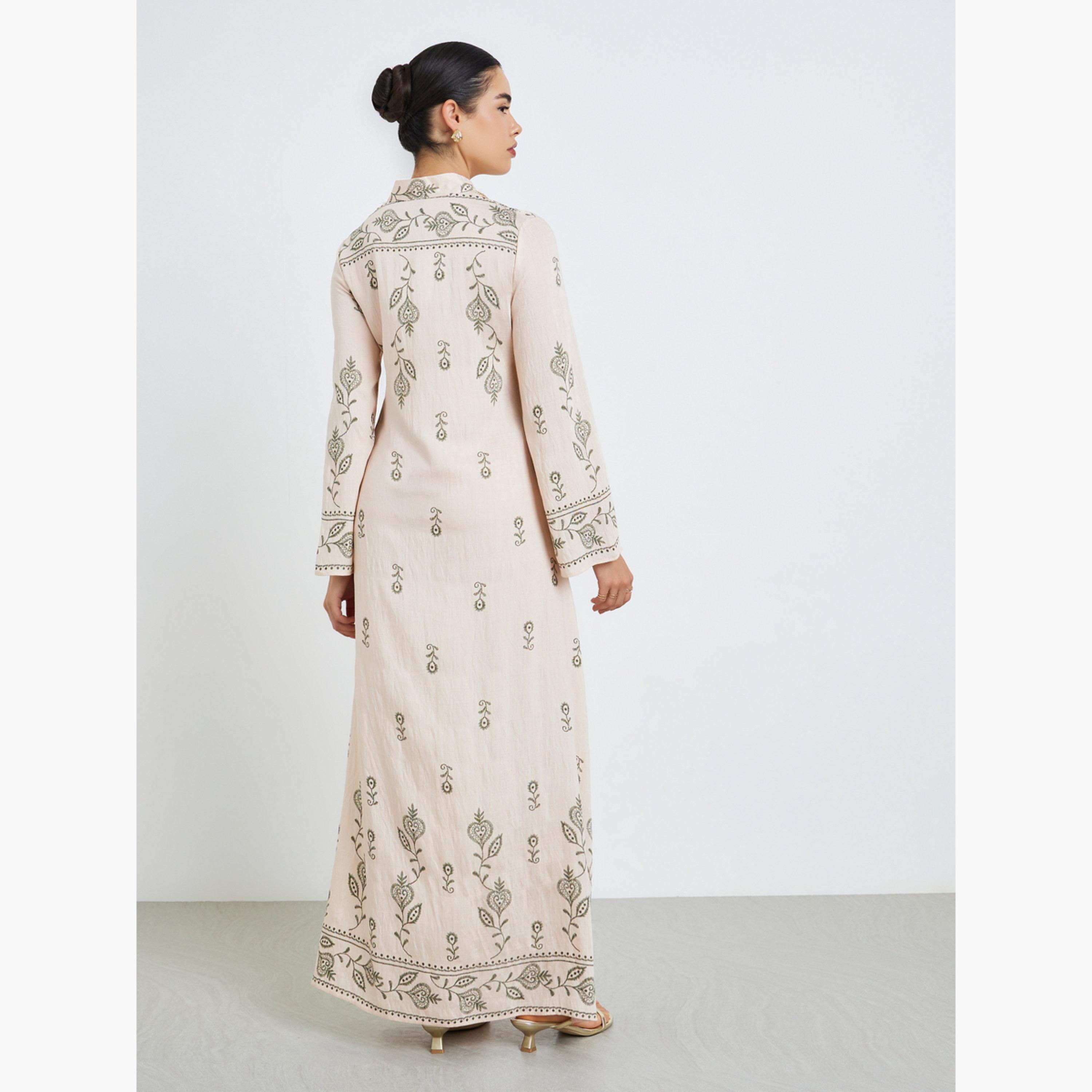 جلابية بتفاصيل مطرزة-women-arabicclothing-jalabiyas-image-5