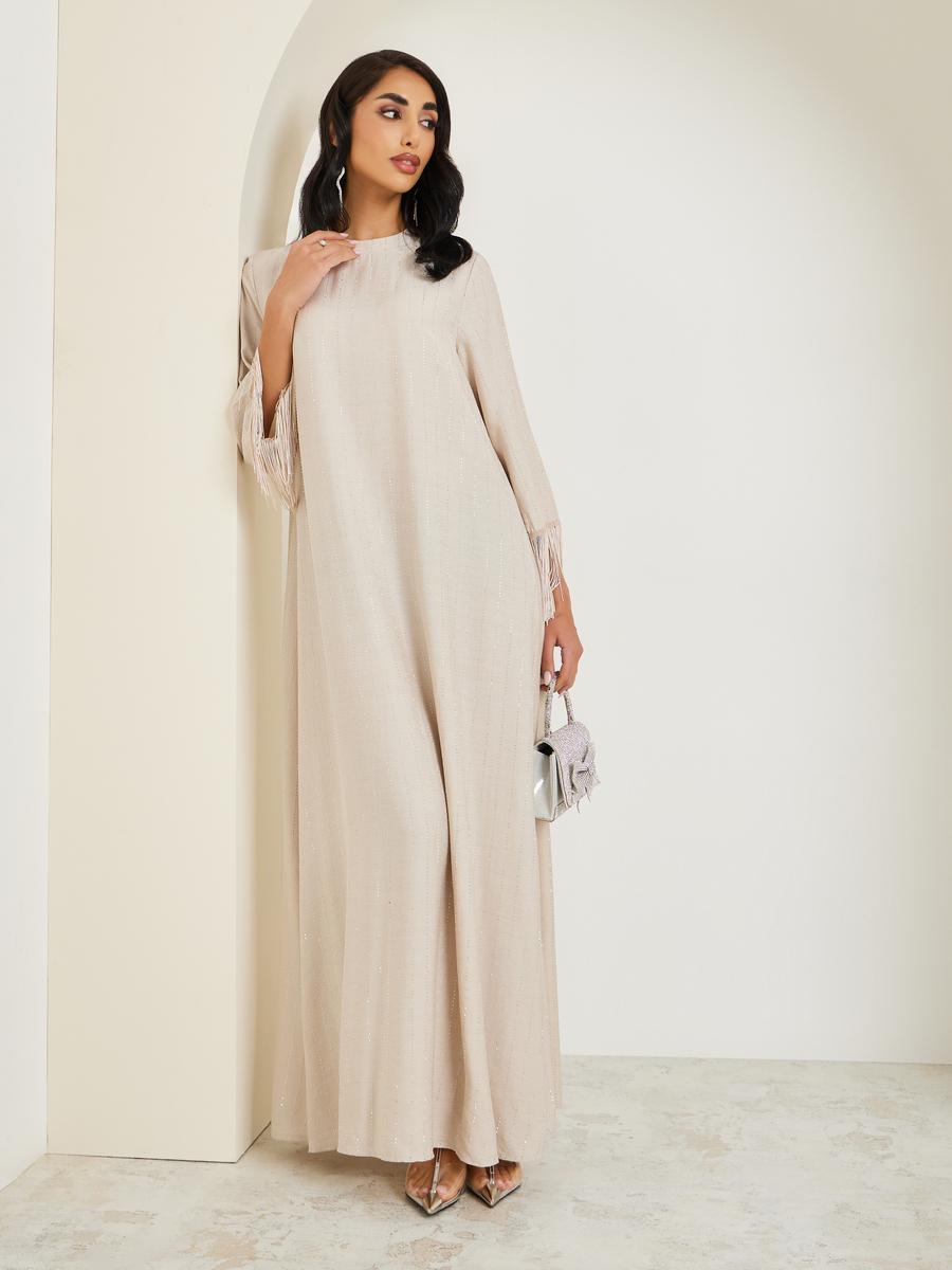 جلابية مزينة بأحجار الراين وشرابات-women-arabicclothing-jalabiyas-image-3