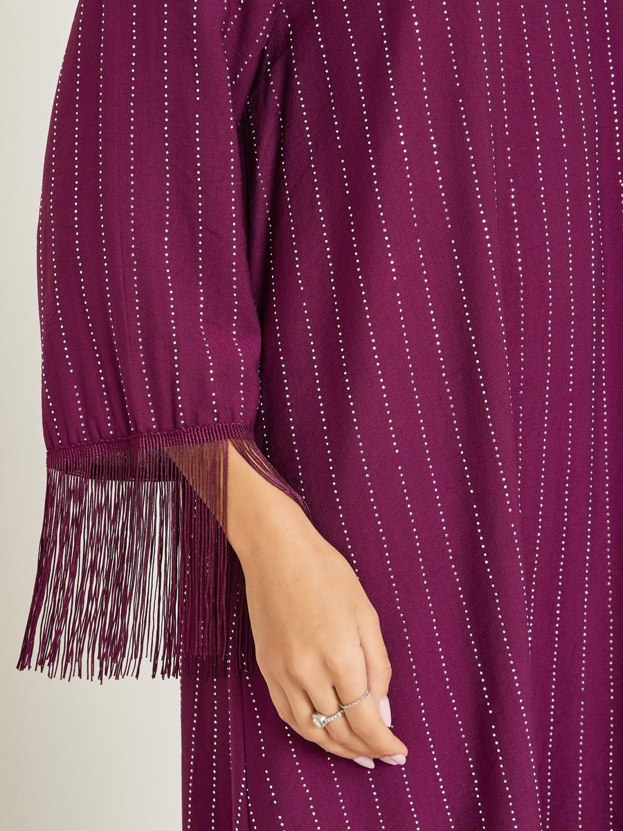 جلابية مزينة بأحجار الراين وشرابات-women-arabicclothing-jalabiyas-image-5