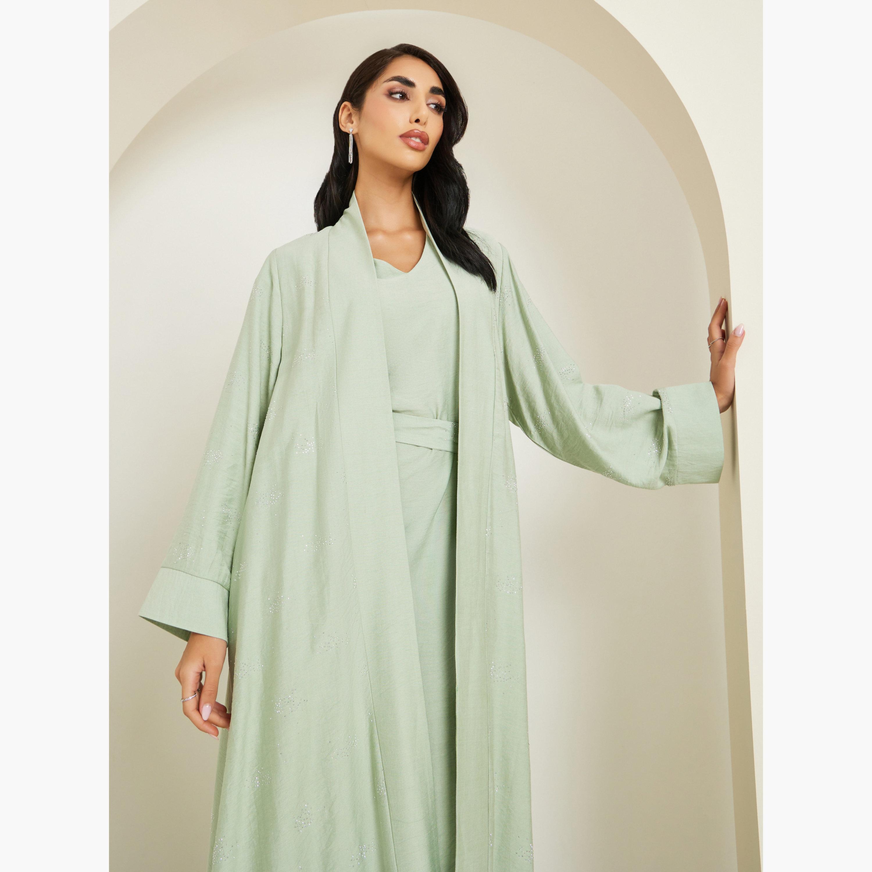 مجموعة من عباية وفستان محتشم بتفاصيل منمقة-women-clothing-shirtsandblouses-blouses-image-2