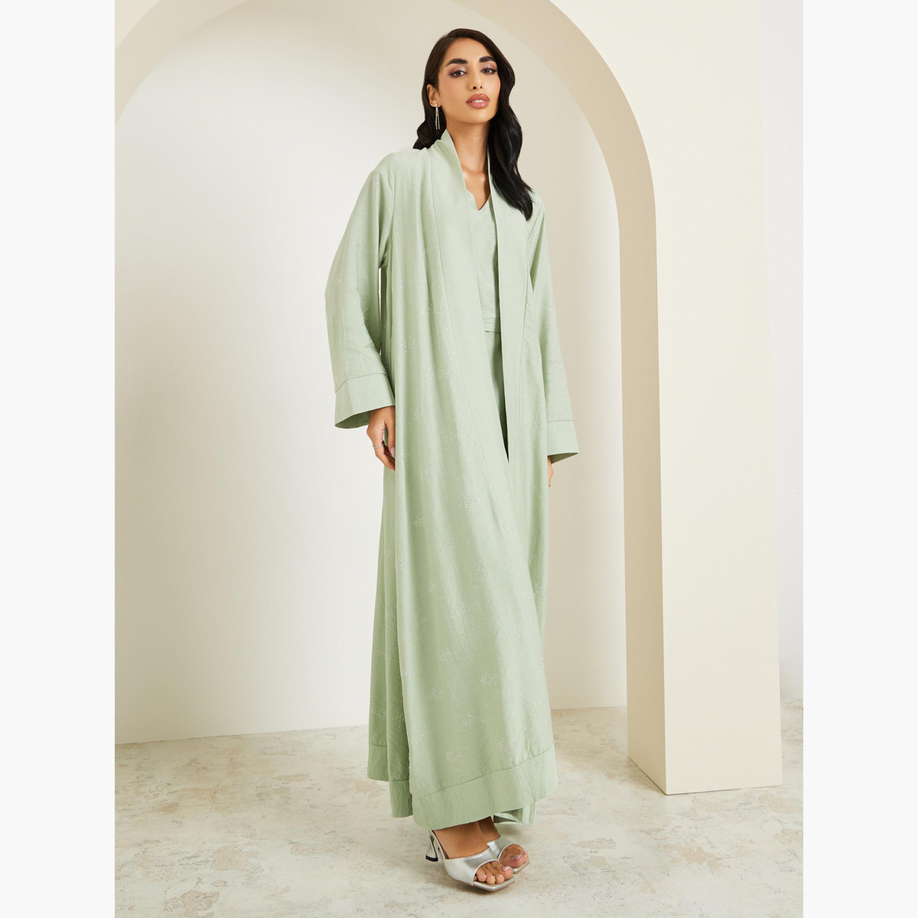 مجموعة من عباية وفستان محتشم بتفاصيل منمقة-women-clothing-shirtsandblouses-blouses-image-3
