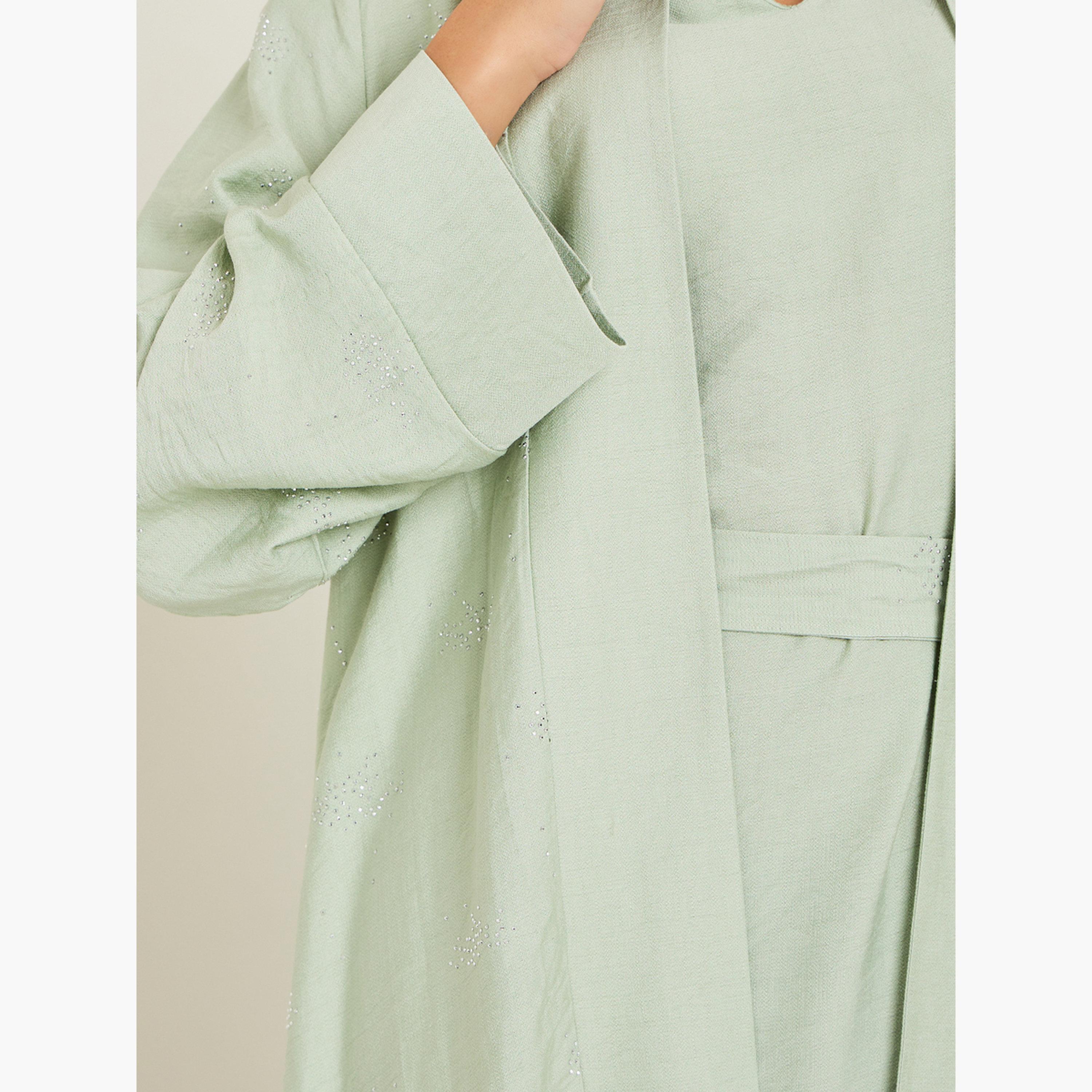 مجموعة من عباية وفستان محتشم بتفاصيل منمقة-women-clothing-shirtsandblouses-blouses-image-4