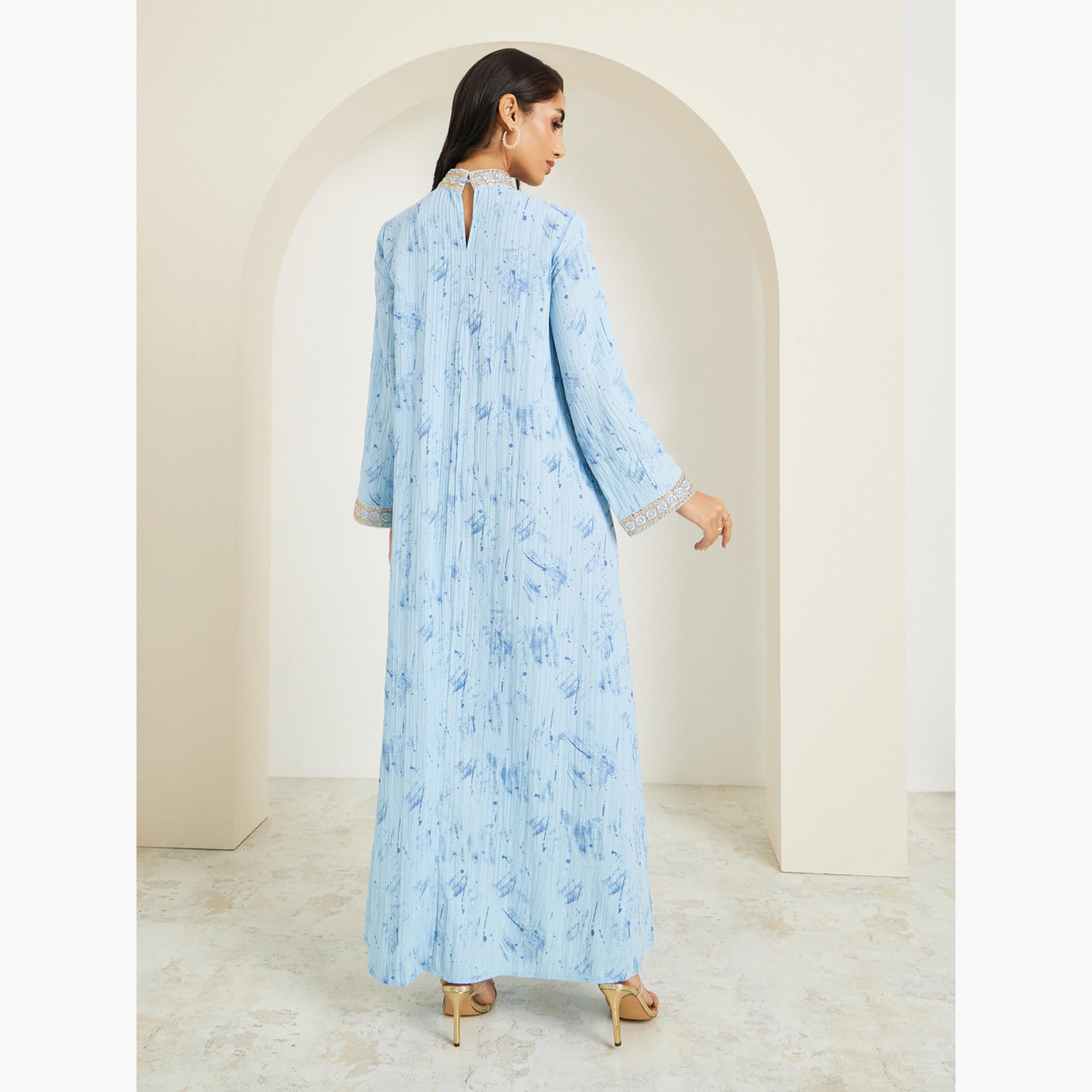 جلابية بياقة مزينة-women-arabicclothing-jalabiyas-image-5