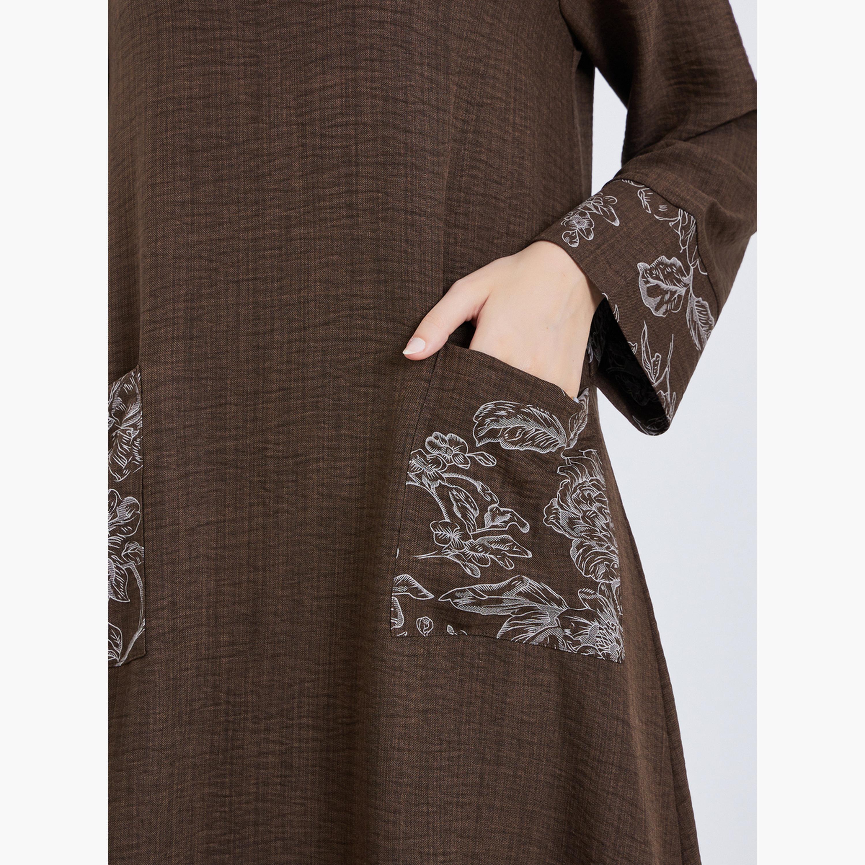 جلابية بياقة مطرزة-women-arabicclothing-jalabiyas-image-4