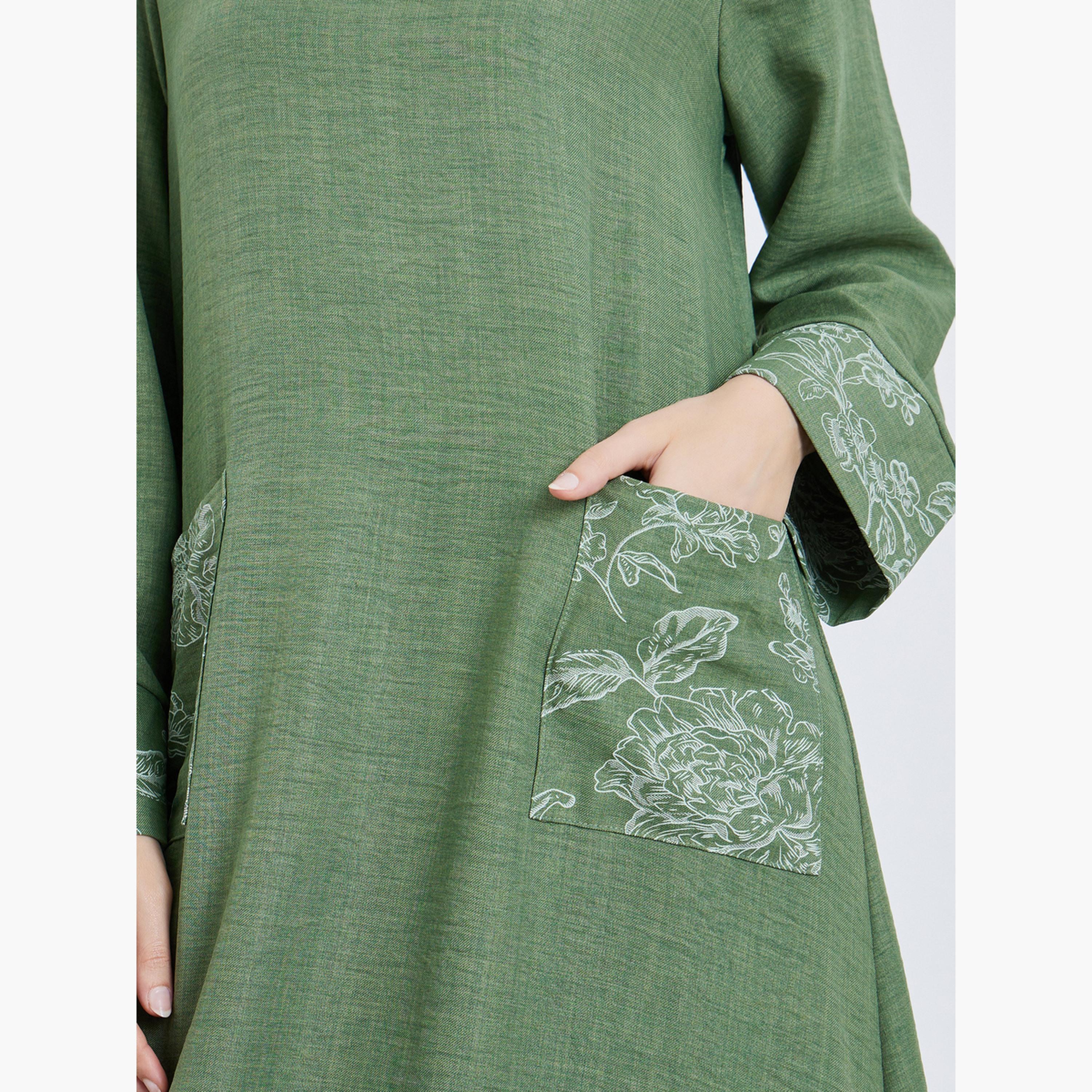جلابية بياقة مطرزة-women-arabicclothing-jalabiyas-image-4