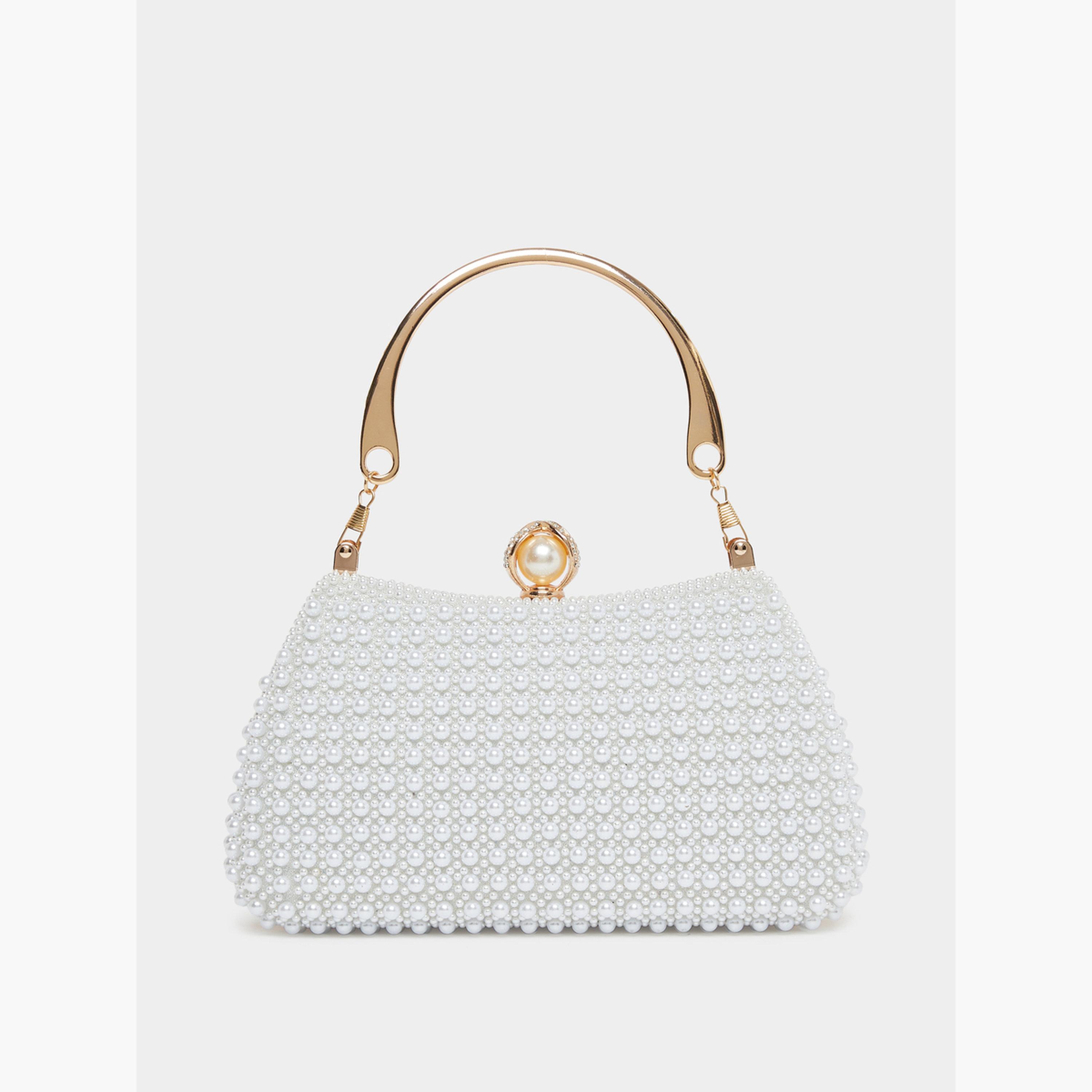 Styli Pearl Embellished Clutch Bag-women-bagsandwallets-handbags-image-2