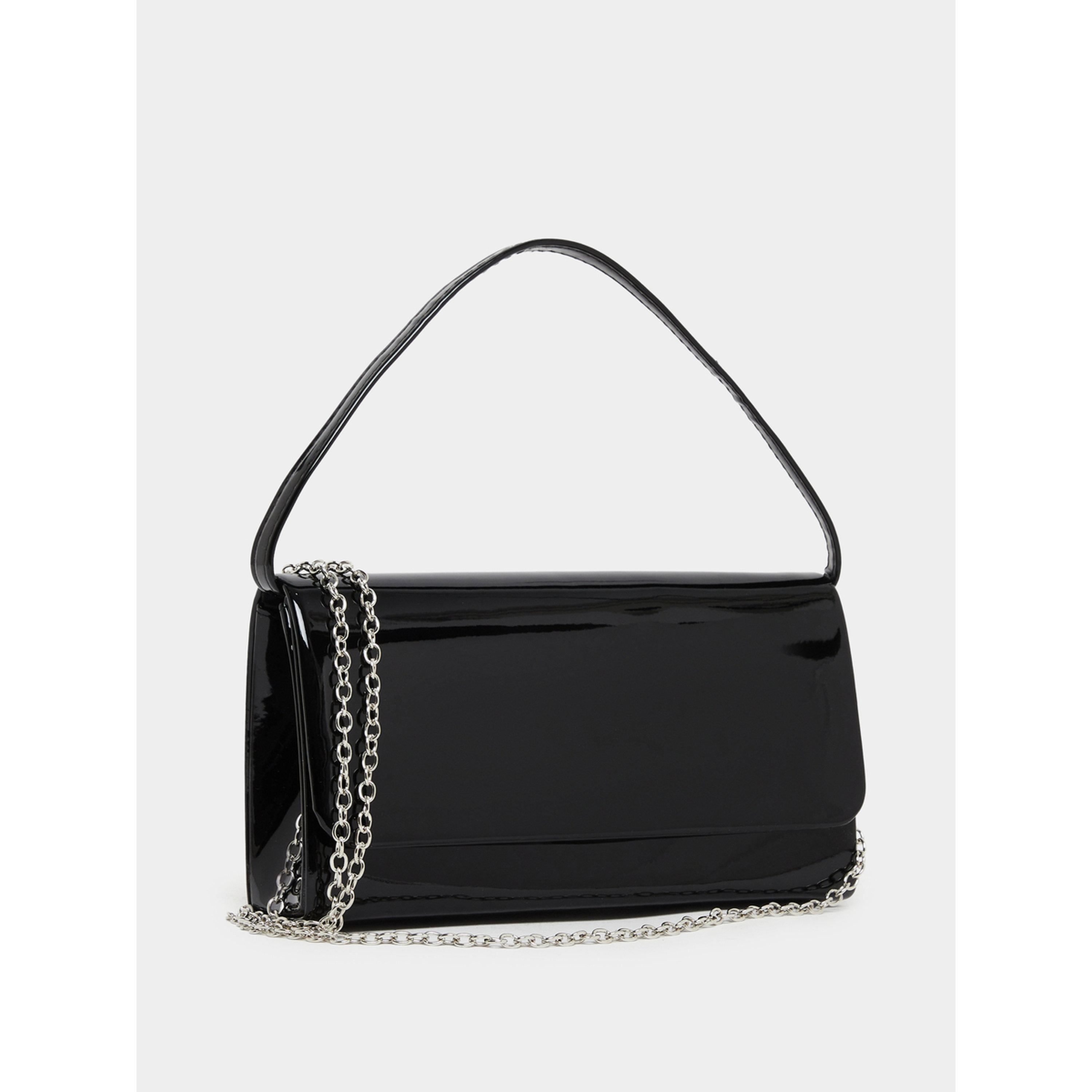 شنطة كلاتش جلد لامع بحمالة سلسلة للنساء-women-bagsandwallets-handbags-image-1