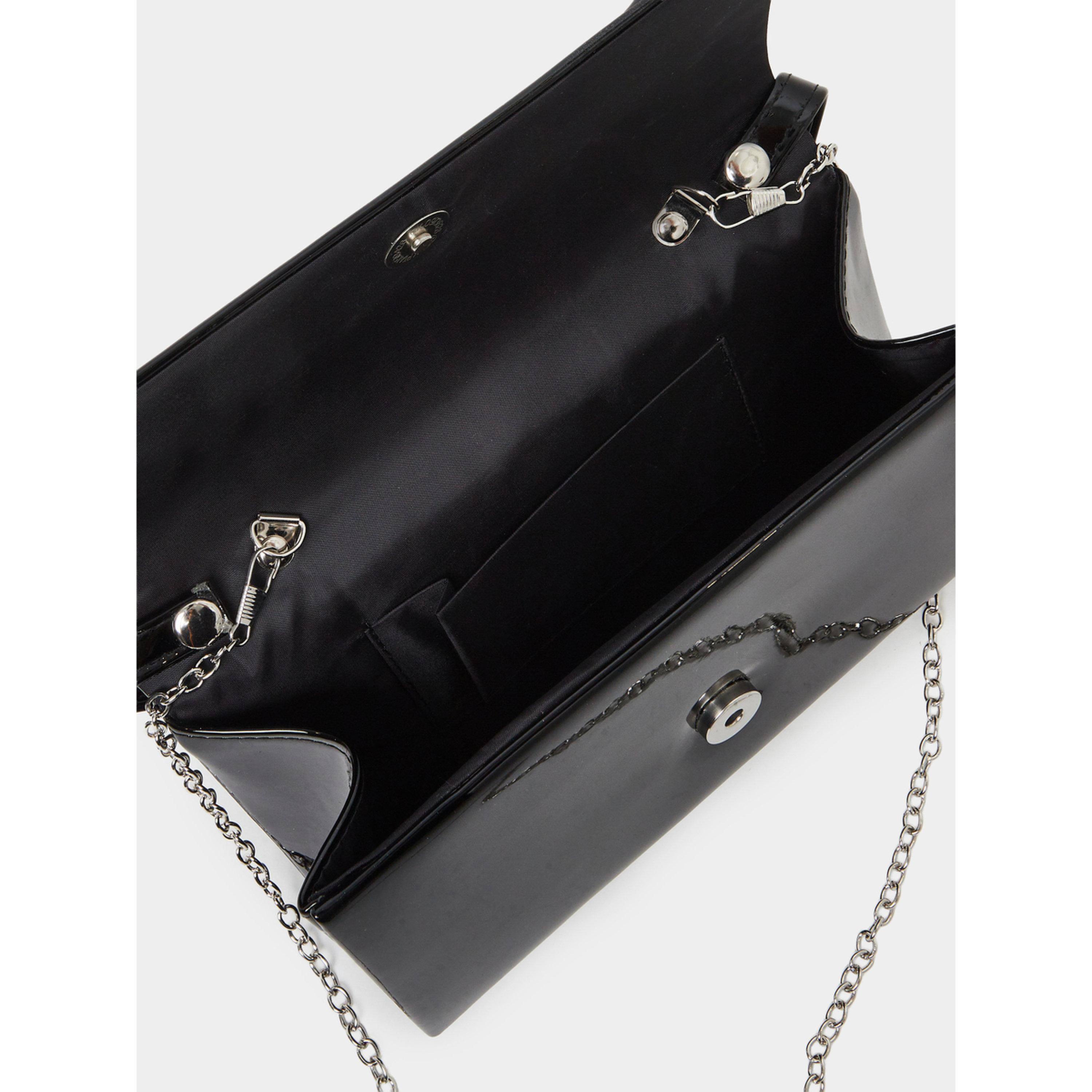 شنطة كلاتش جلد لامع بحمالة سلسلة للنساء-women-bagsandwallets-handbags-image-4