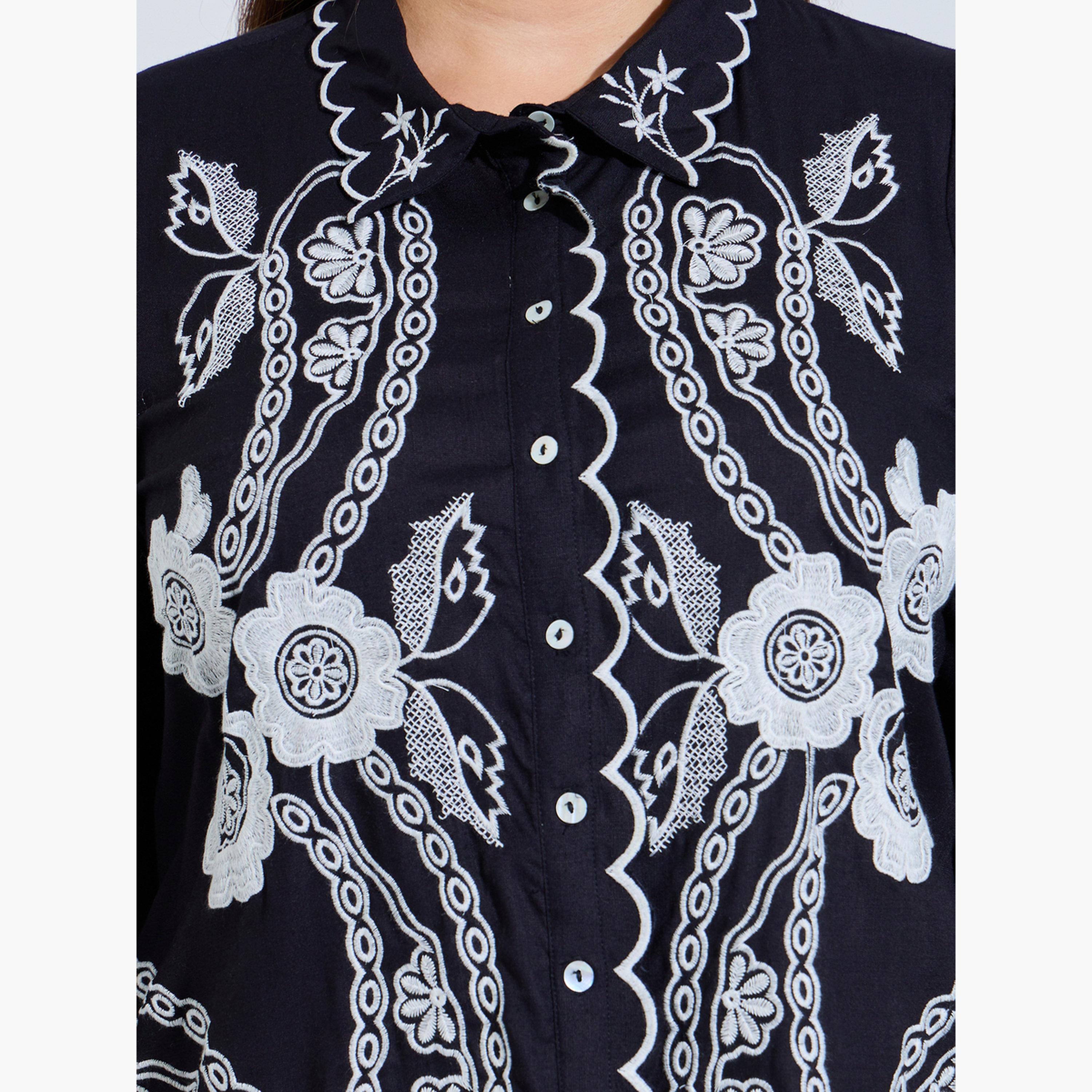 بلوزة قطن بمقاس كبير وتفاصيل مُطرّزة-women-clothing-shirtsandblouses-shirts-image-5
