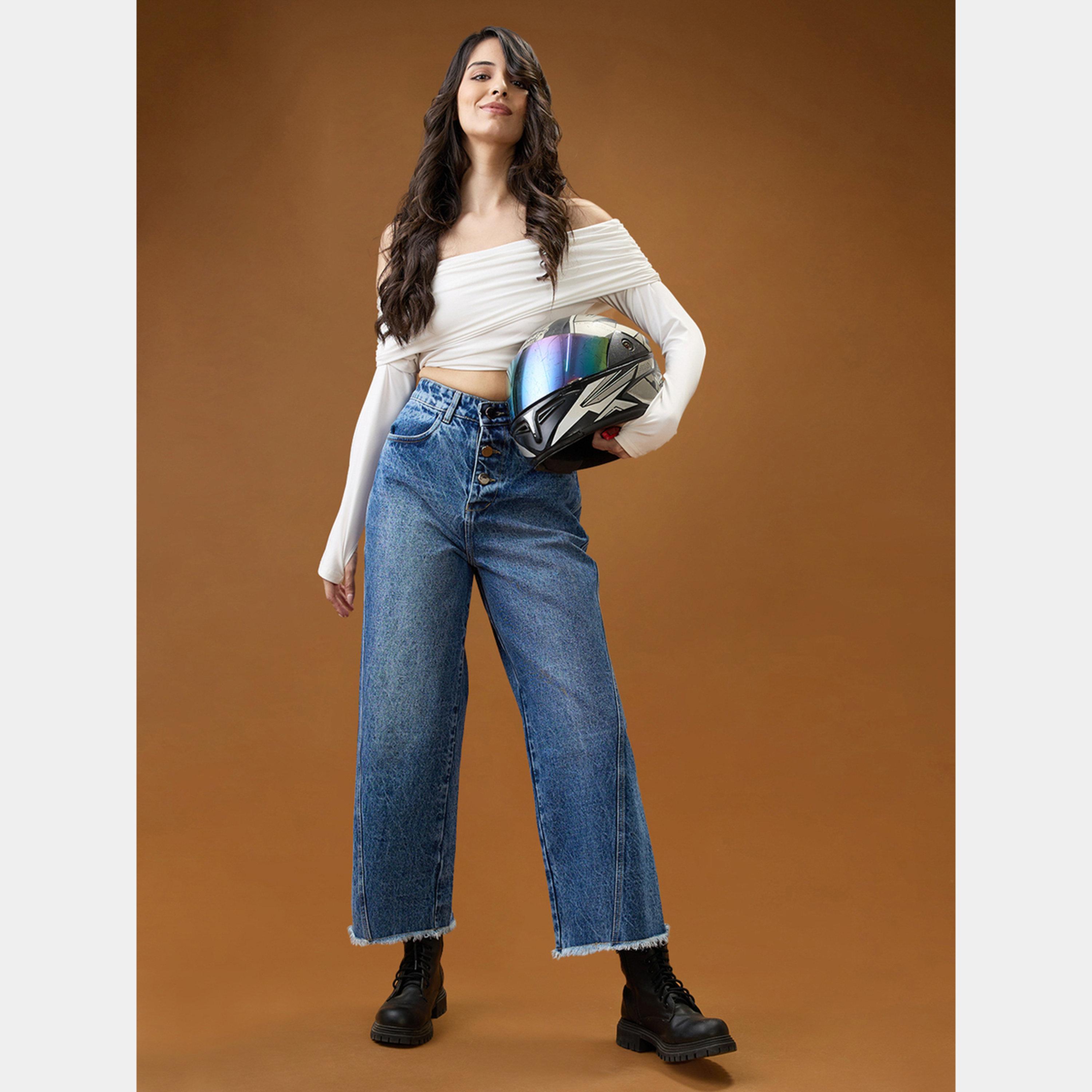 Globus X Styli Mid-Rise Blue Denim Jeans-women-clothing-bottoms-jeans-image-2