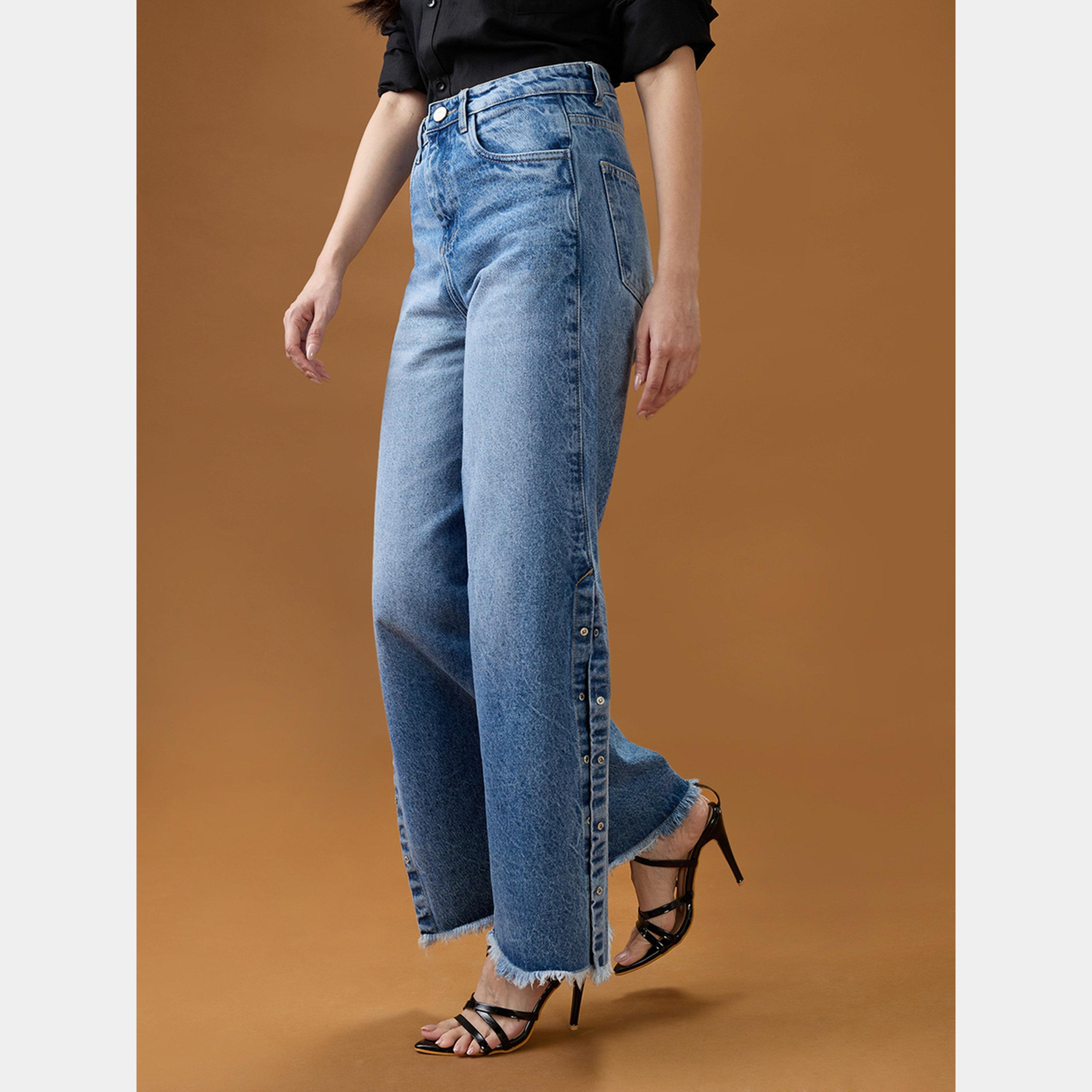 Globus X Styli Mid Rise Blue Denim Jeans-women-clothing-bottoms-jeans-image-3
