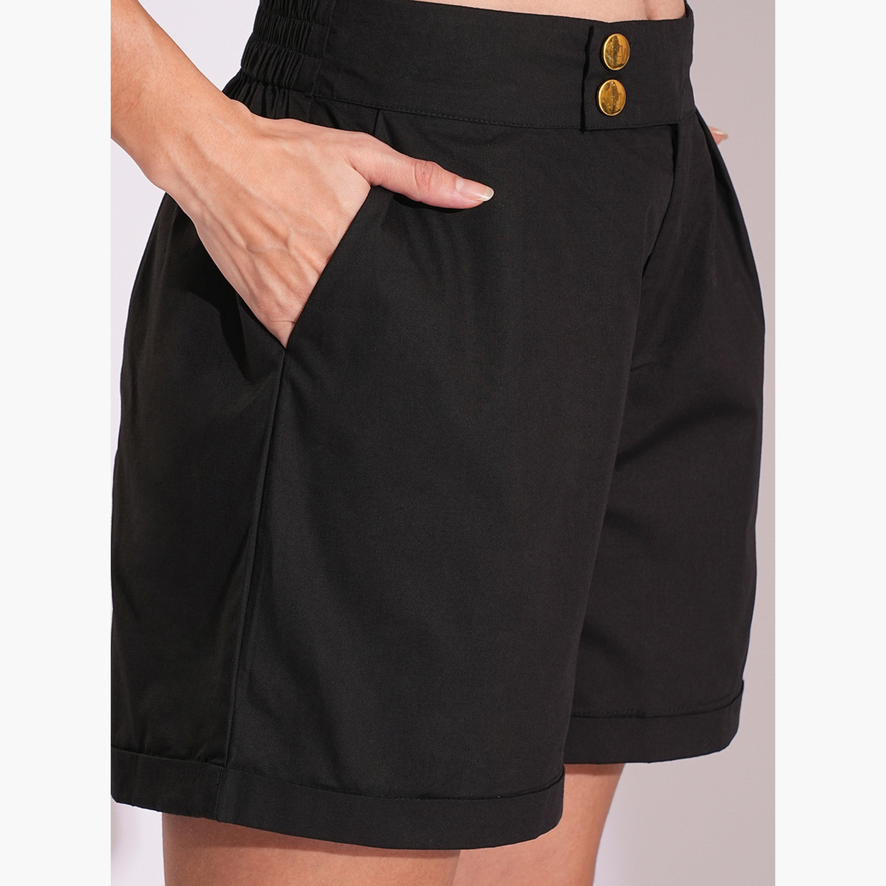 Globus X Styli Front Zip Streetwear Utility Crop Top and Shorts Co-Ords-women-clothing-coordsets-image-5