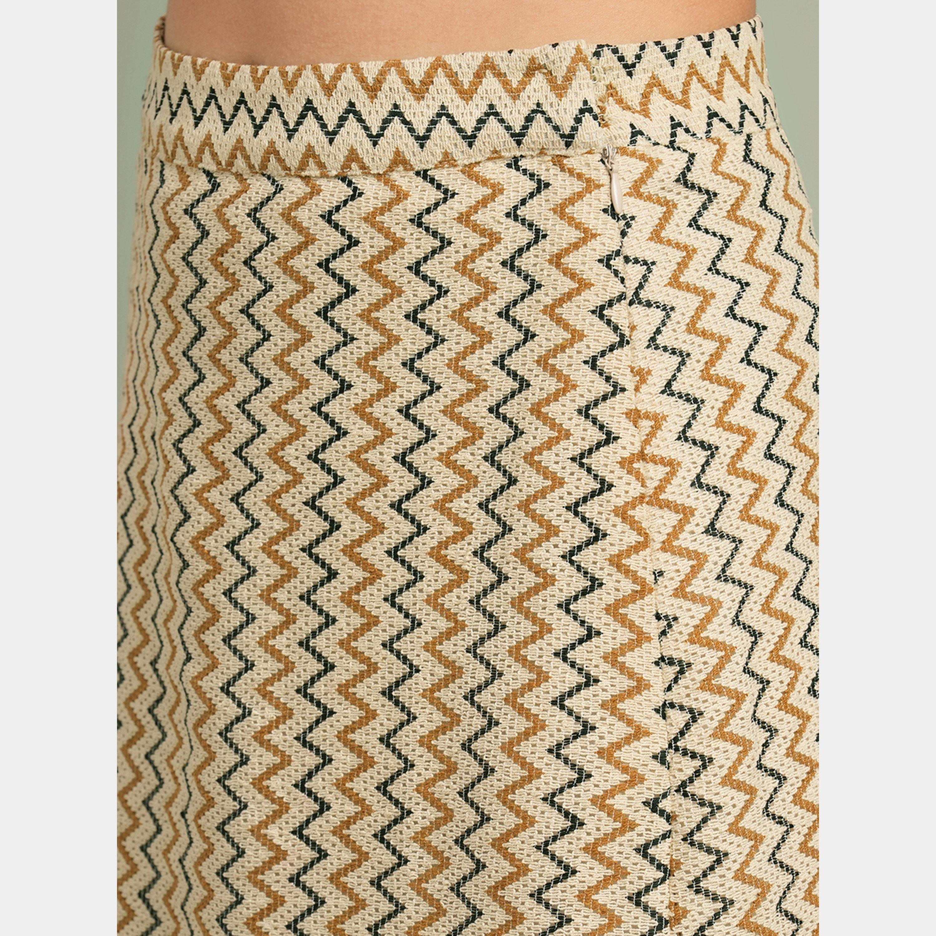 Globus X Styli Chic Zigzag Knit Crop Top and Skirt Co-Ords-women-clothing-coordsets-image-5