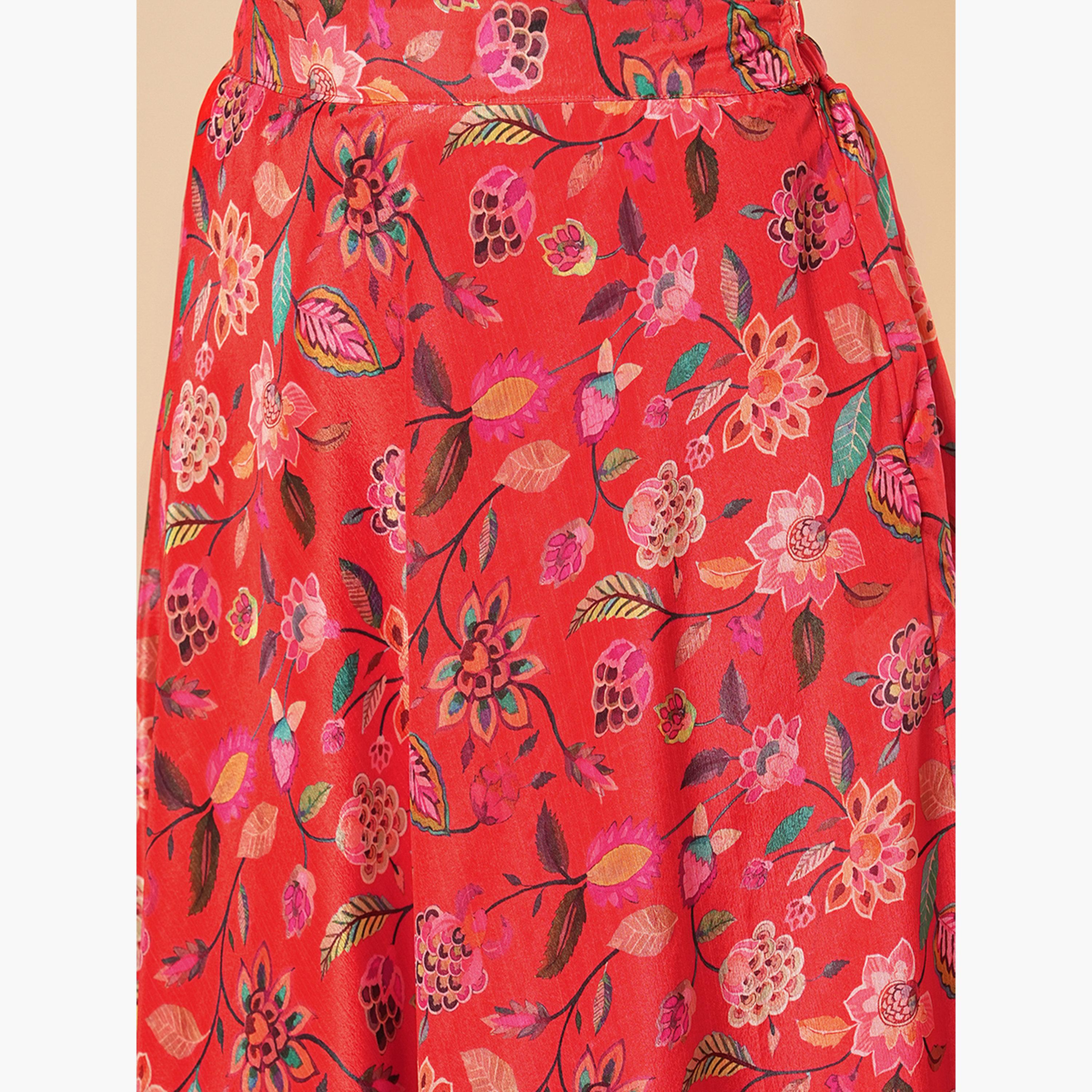 غلوبوص × ستايلي - بلوزة قصيرة رقبة تعليق مع تنورة ماكسي-women-clothing-coordsets-image-5