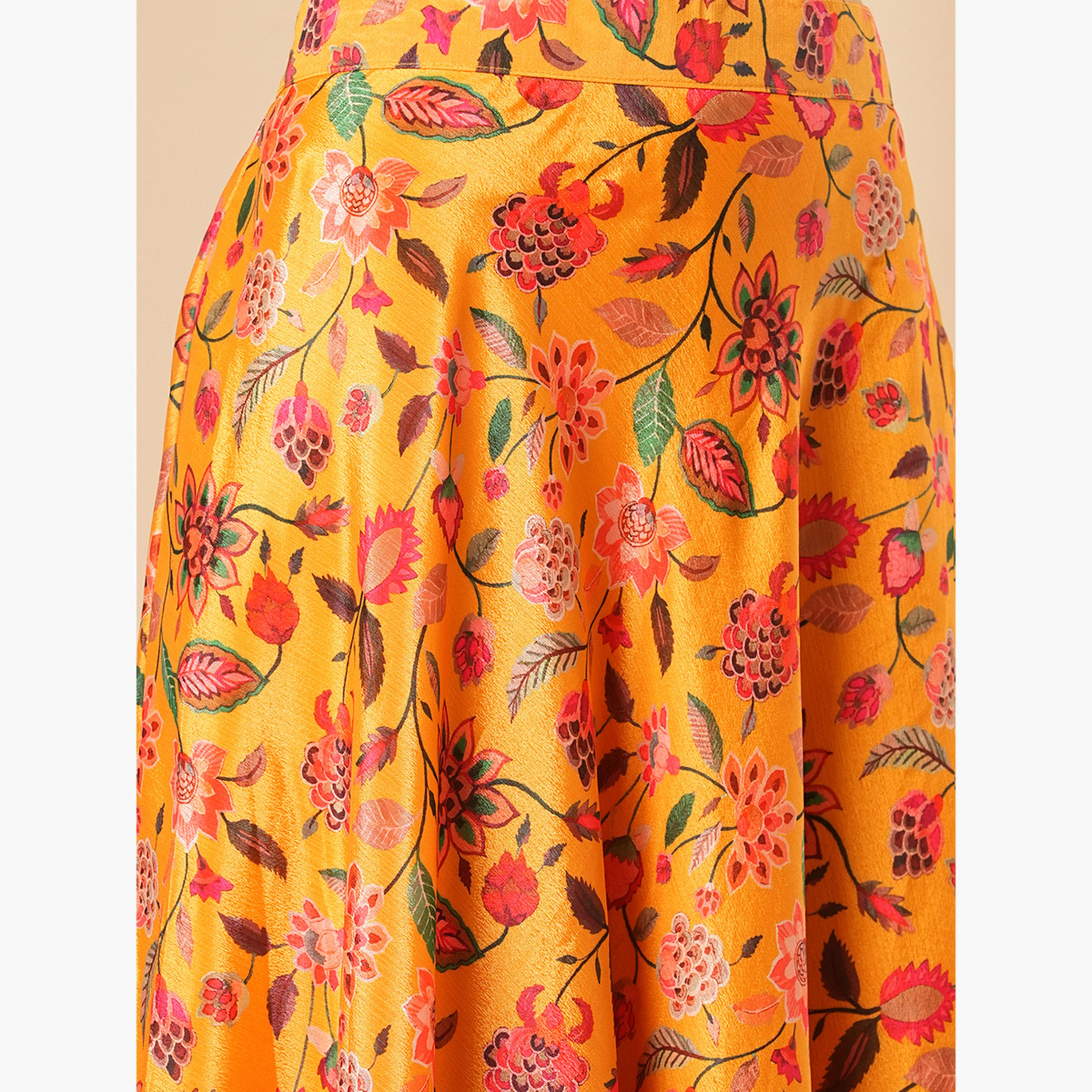 غلوبوص × ستايلي - بلوزة قصيرة رقبة تعليق مع تنورة ماكسي-women-clothing-coordsets-image-5