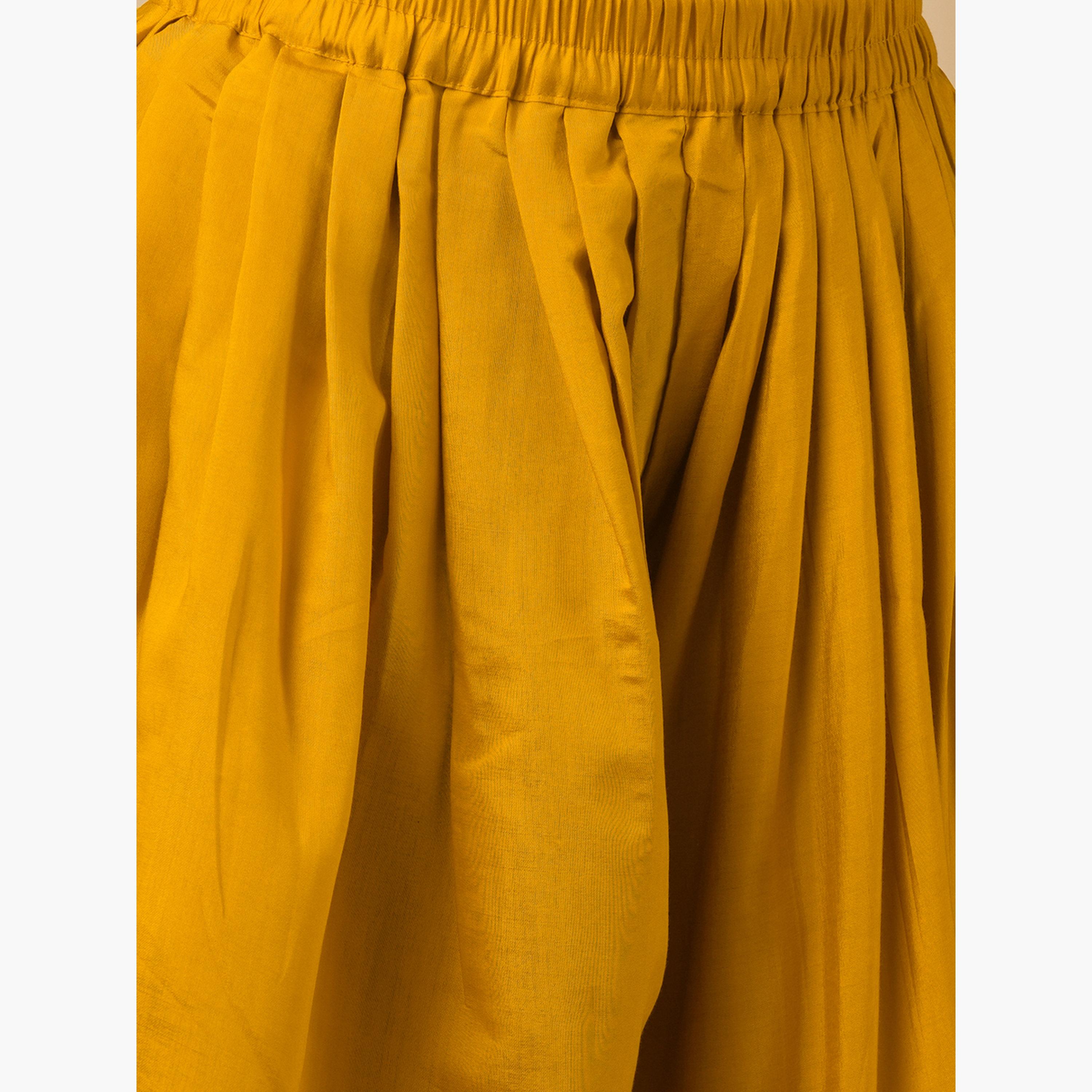 Globus X Styli Sequined Embroidered Yoke Peplum Top and Dhoti Pants Fusion Co-Ords-women-clothing-coordsets-image-5