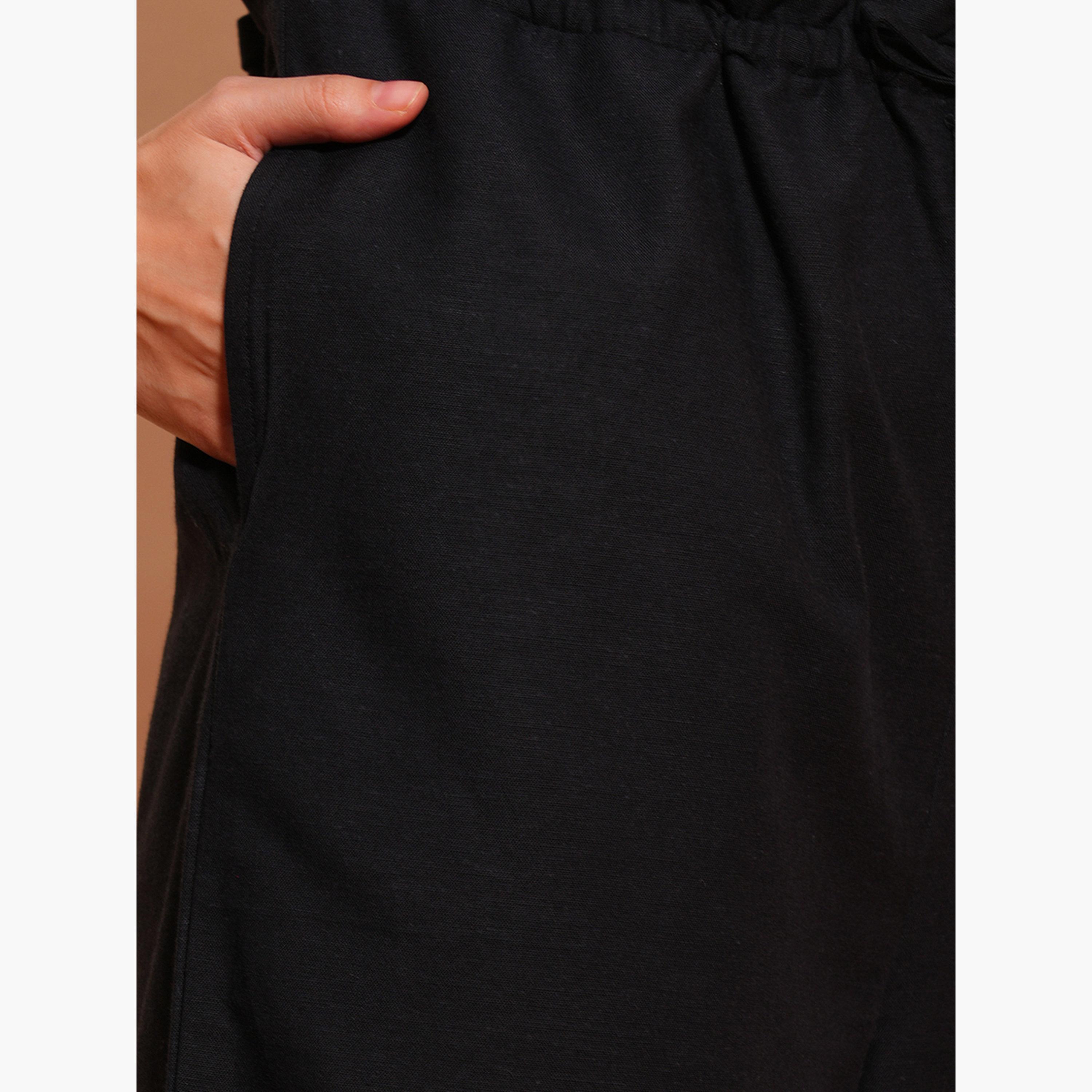Globus X Styli Shirt Collar Waist Tie-Up Cargo Style Casual Jumpsuit-women-clothing-jumpsuits-image-5